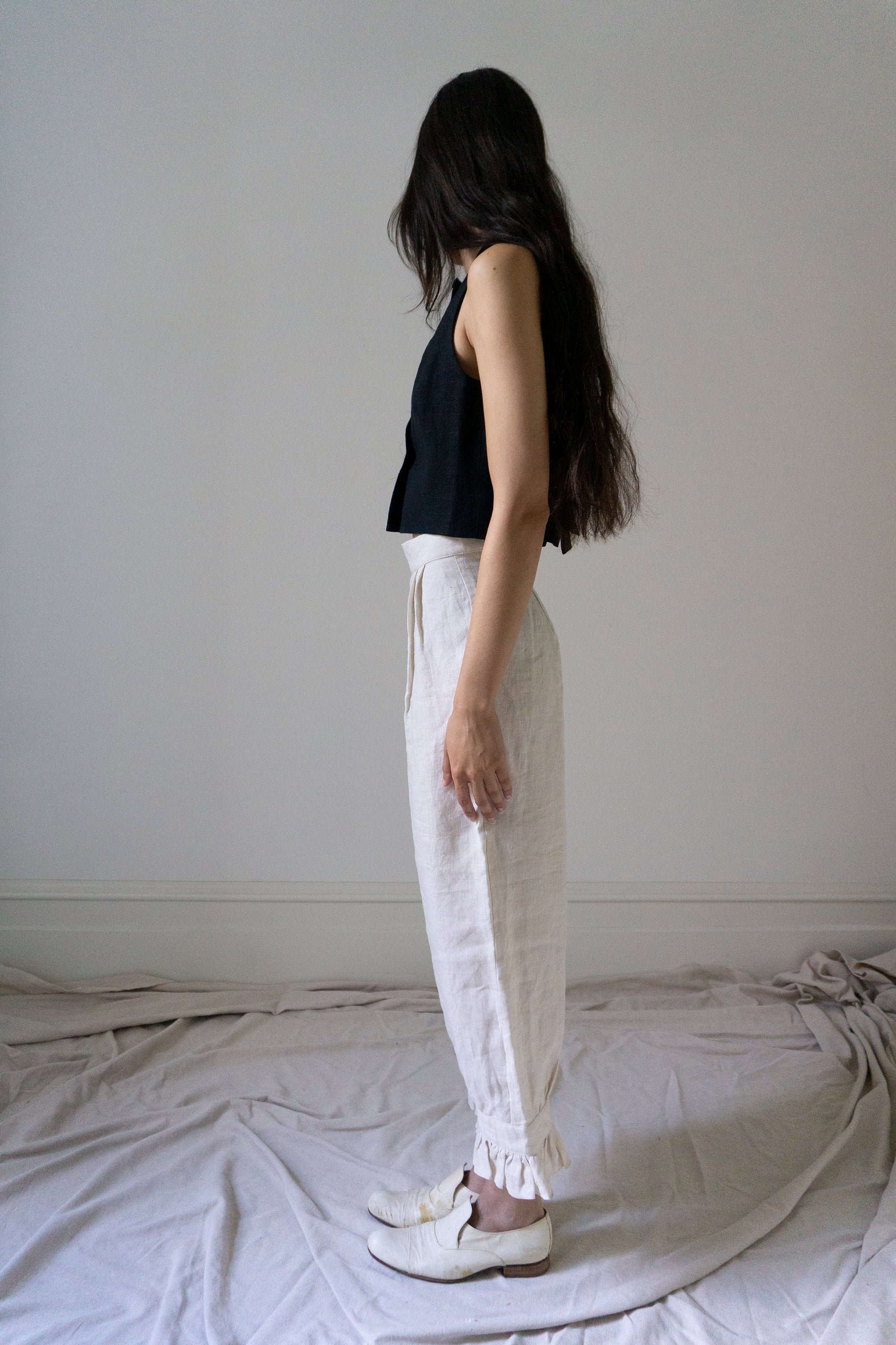 Ceres Linen Bloomers - Salt
