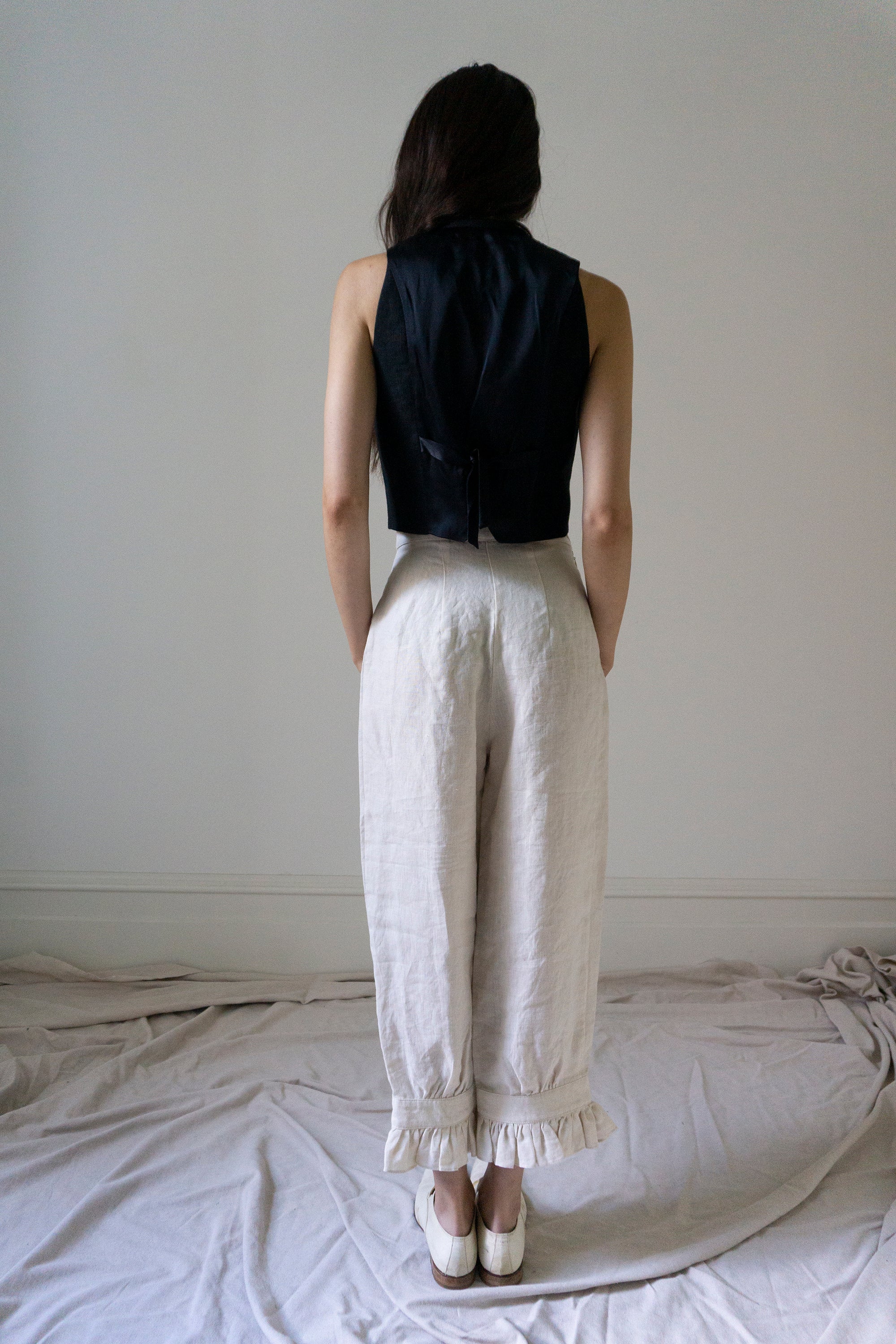 Ceres Linen Bloomers - Salt