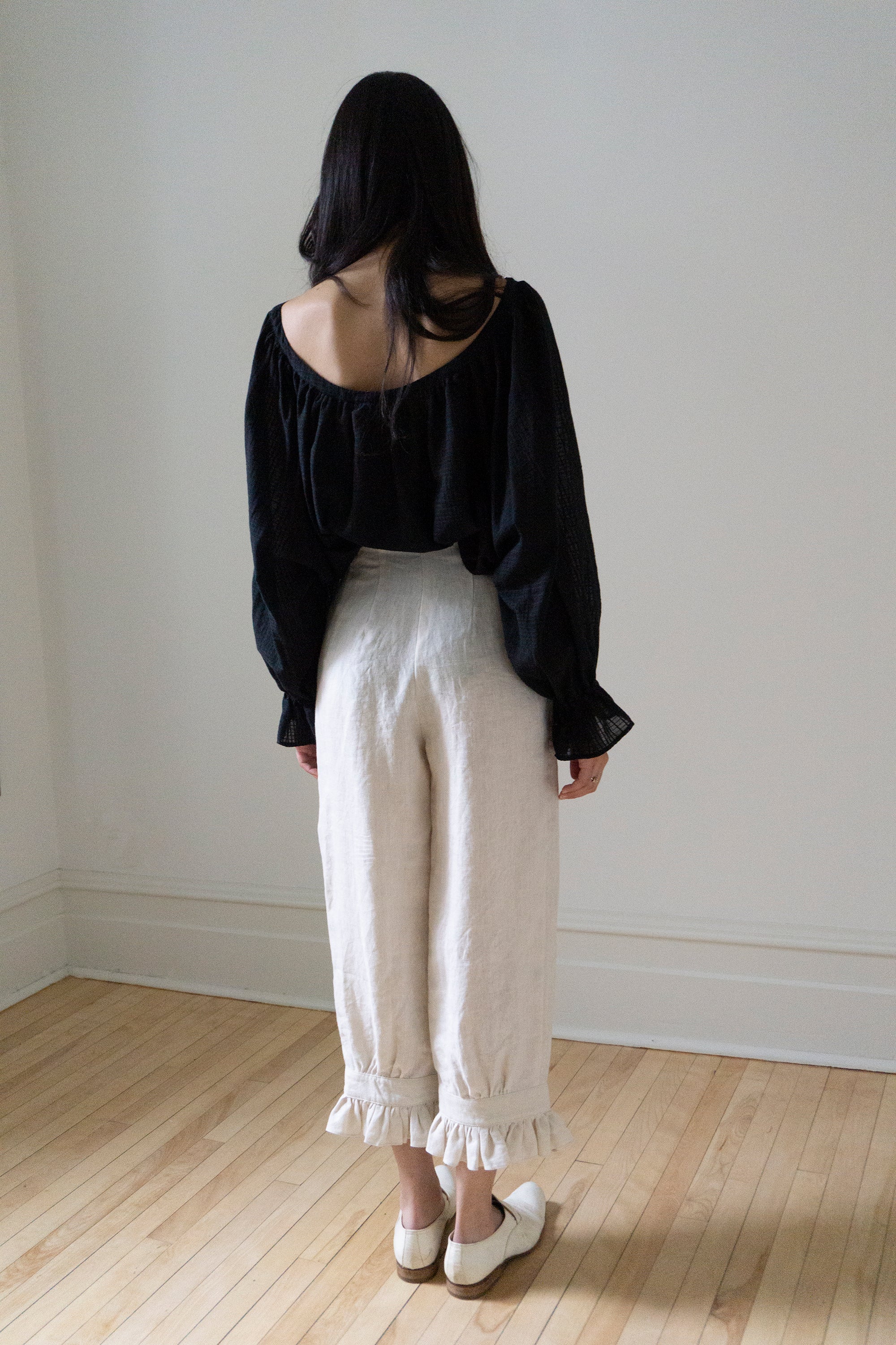 Ceres Linen Bloomers - Salt
