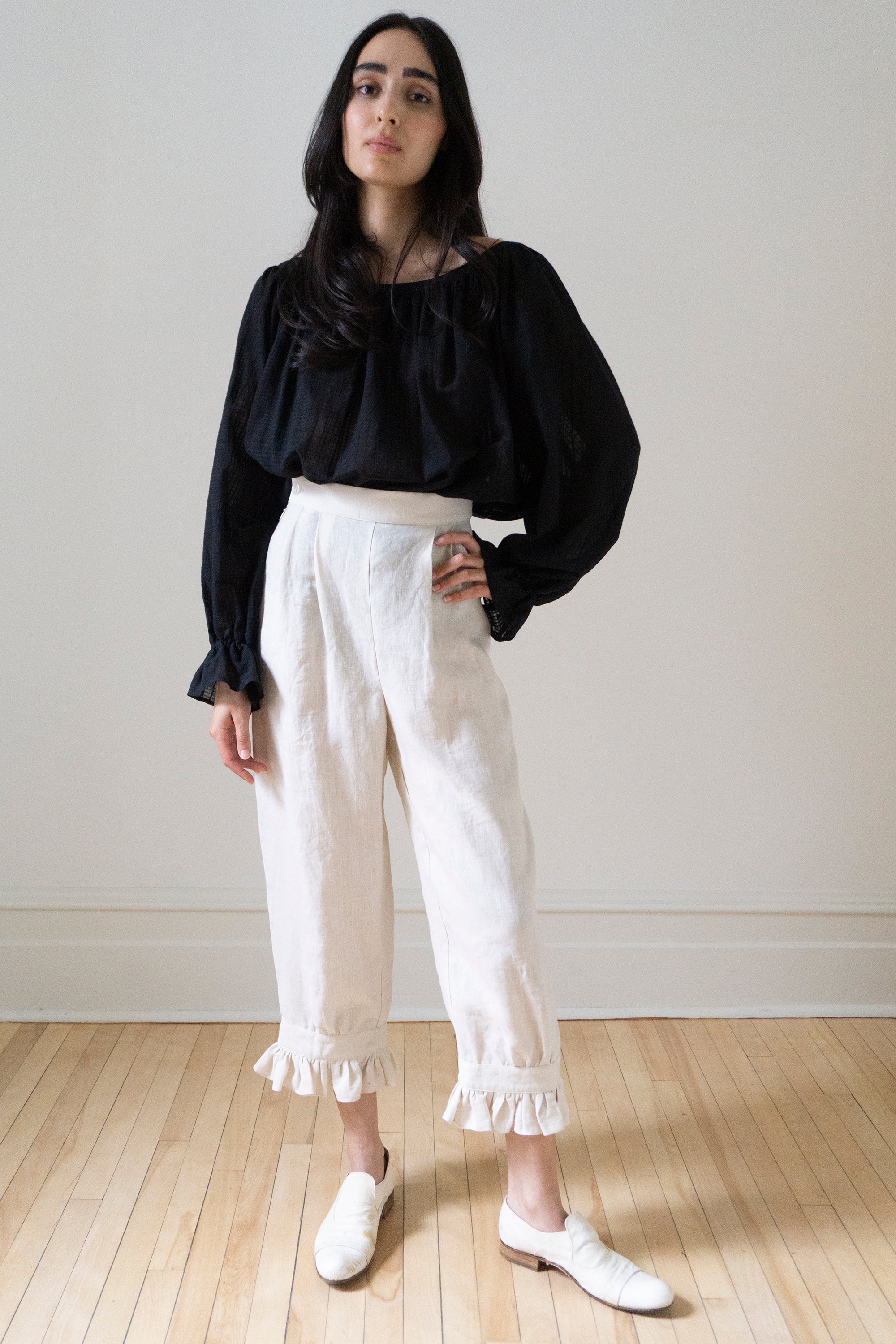 Ceres Linen Bloomers - Salt