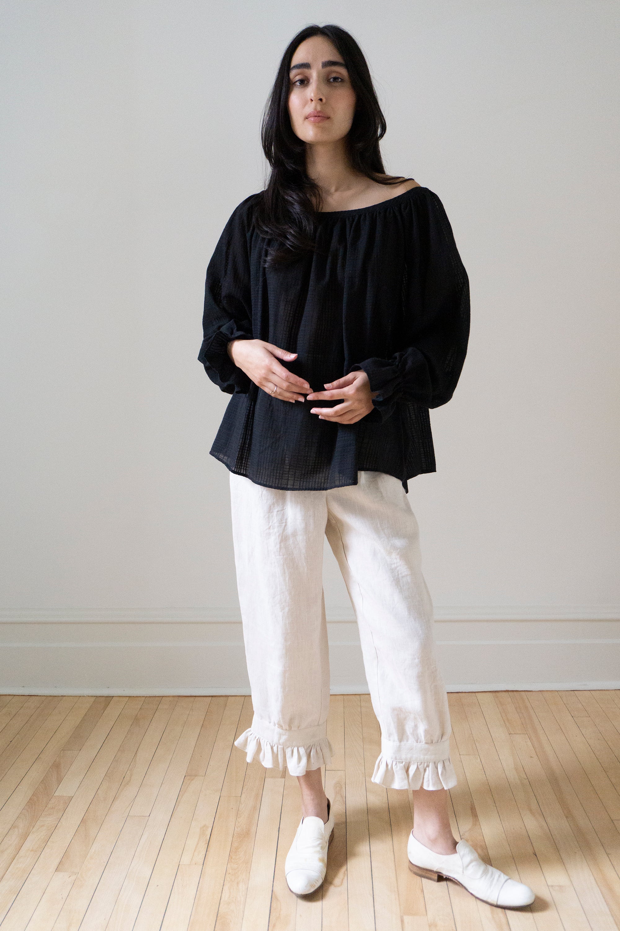 Ceres Linen Bloomers - Salt