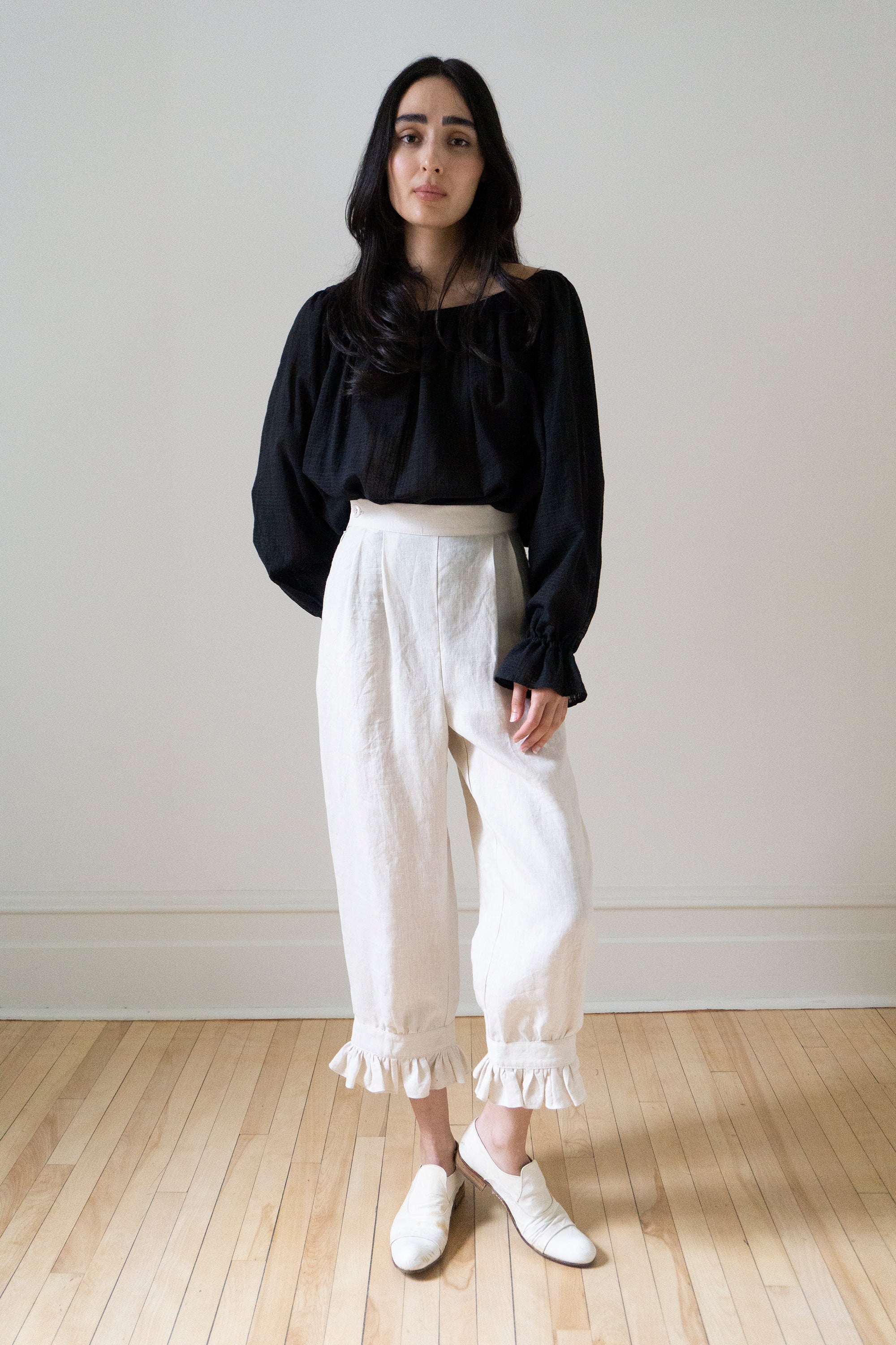 Ceres Linen Bloomers - Salt