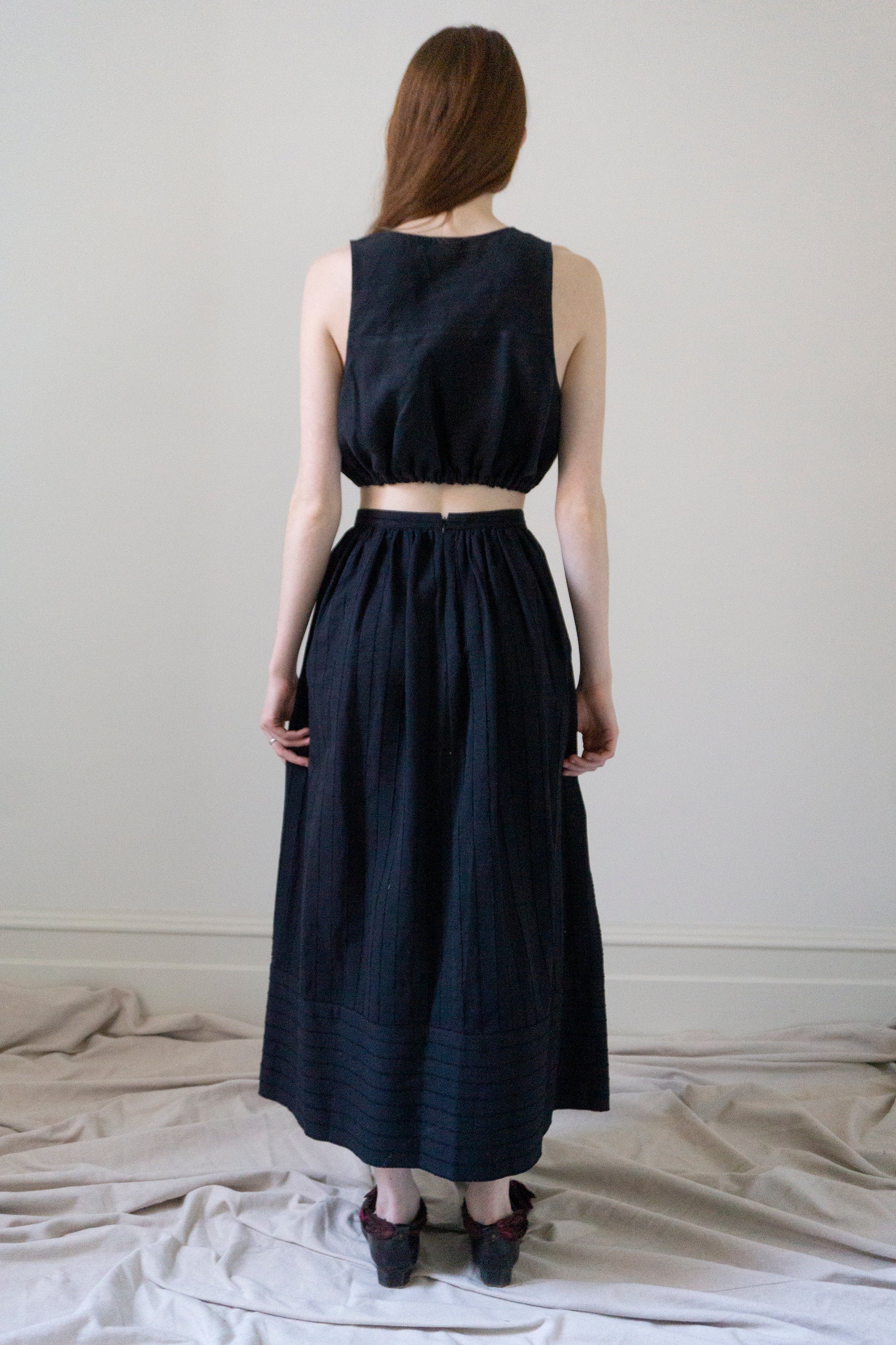 Leonie Linen Top - Black