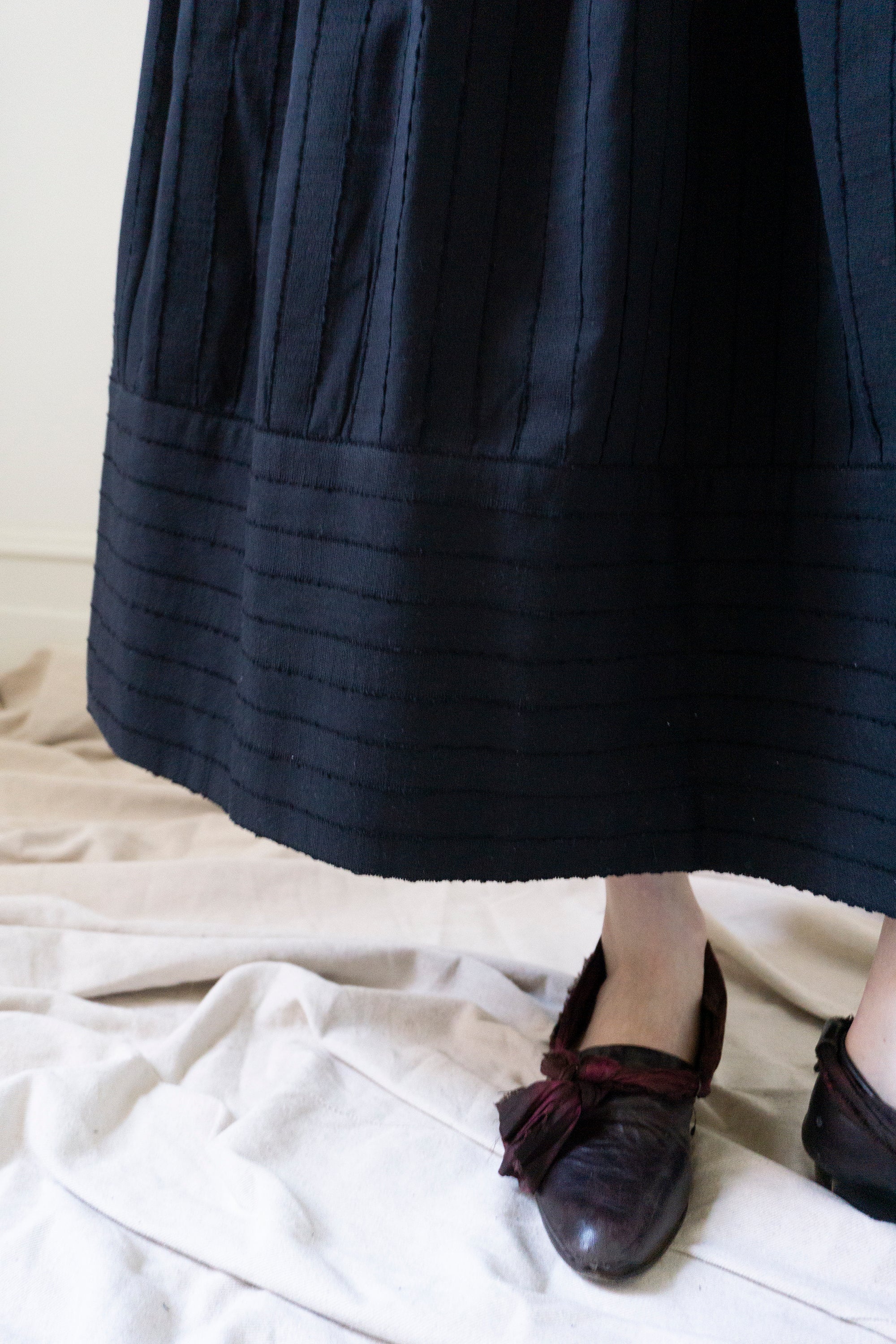 Danica Skirt- Black Stripe