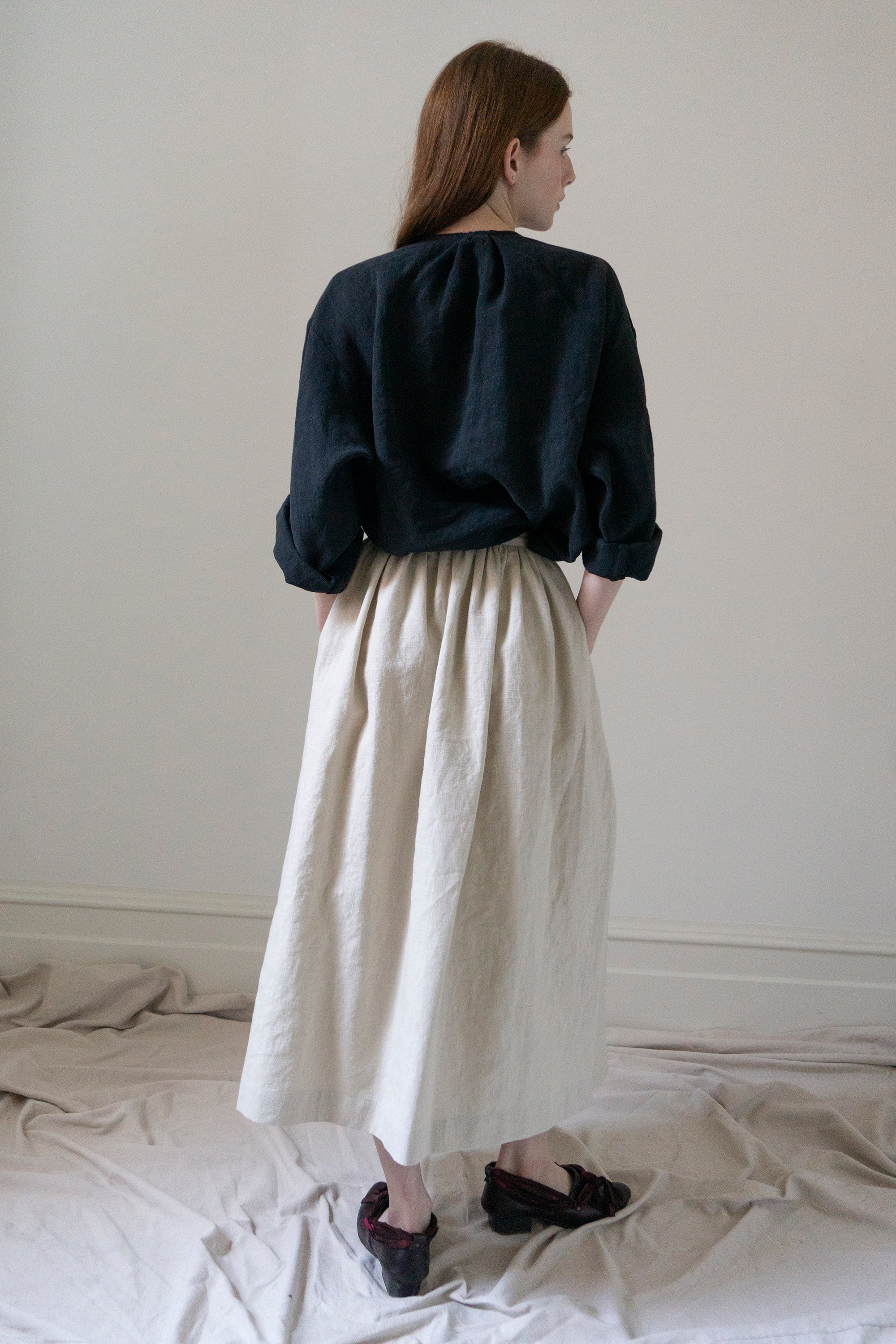Emil Linen Shirt- Black
