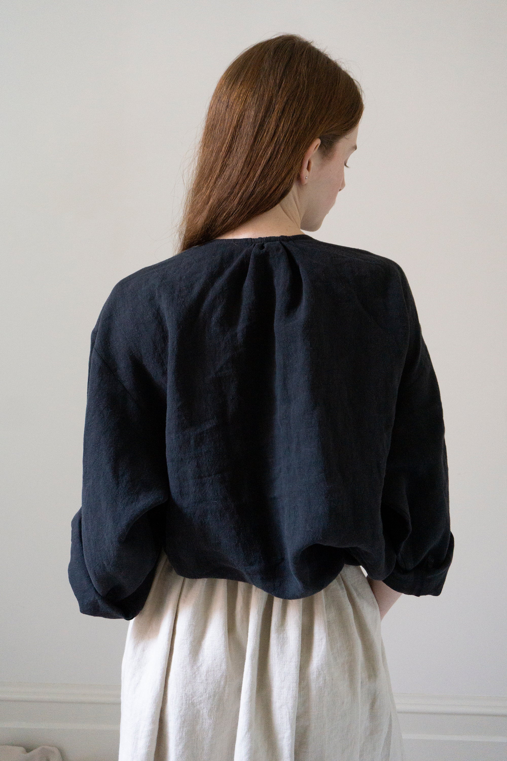 Emil Linen Shirt- Black