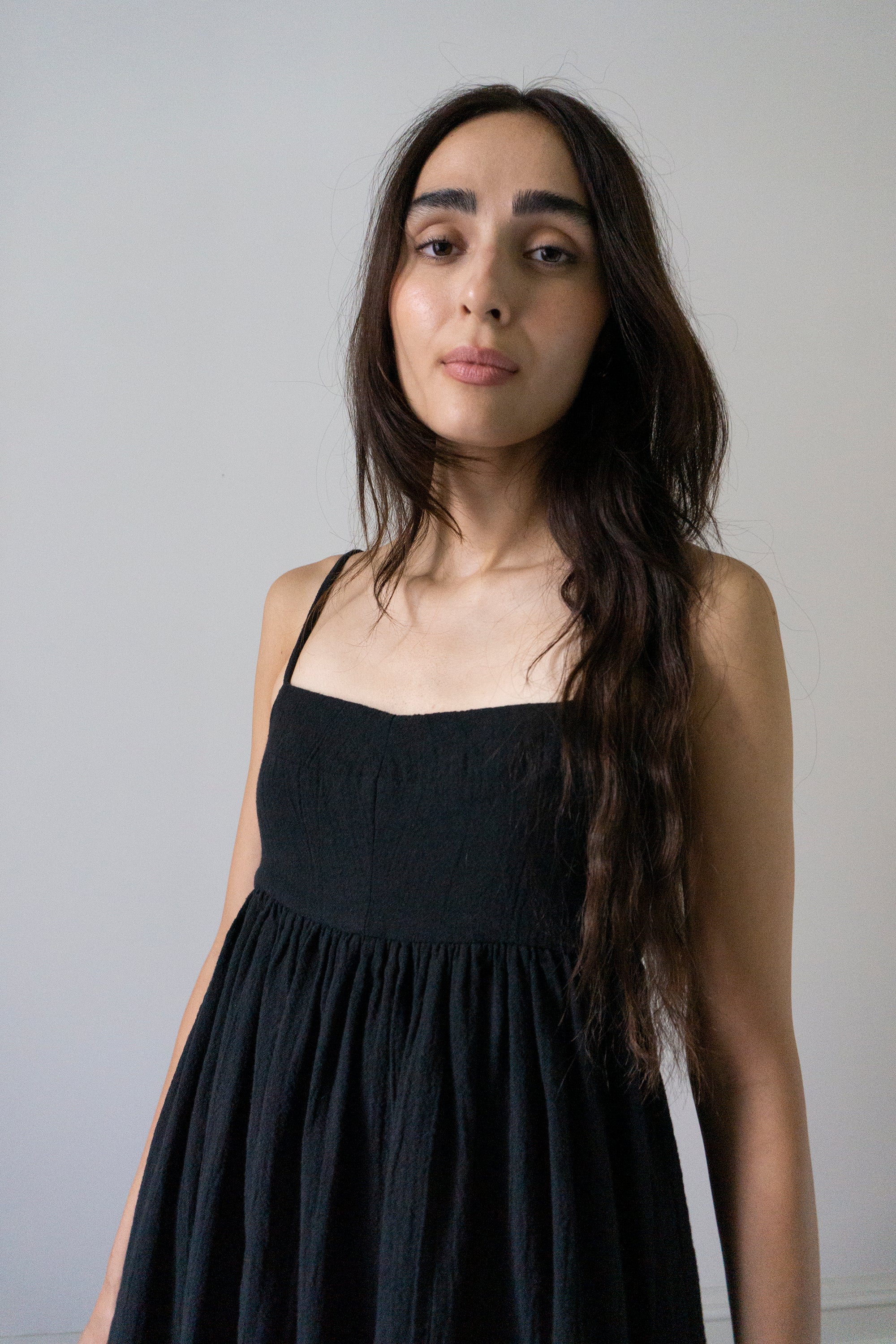 Esme Linen Dress - Black