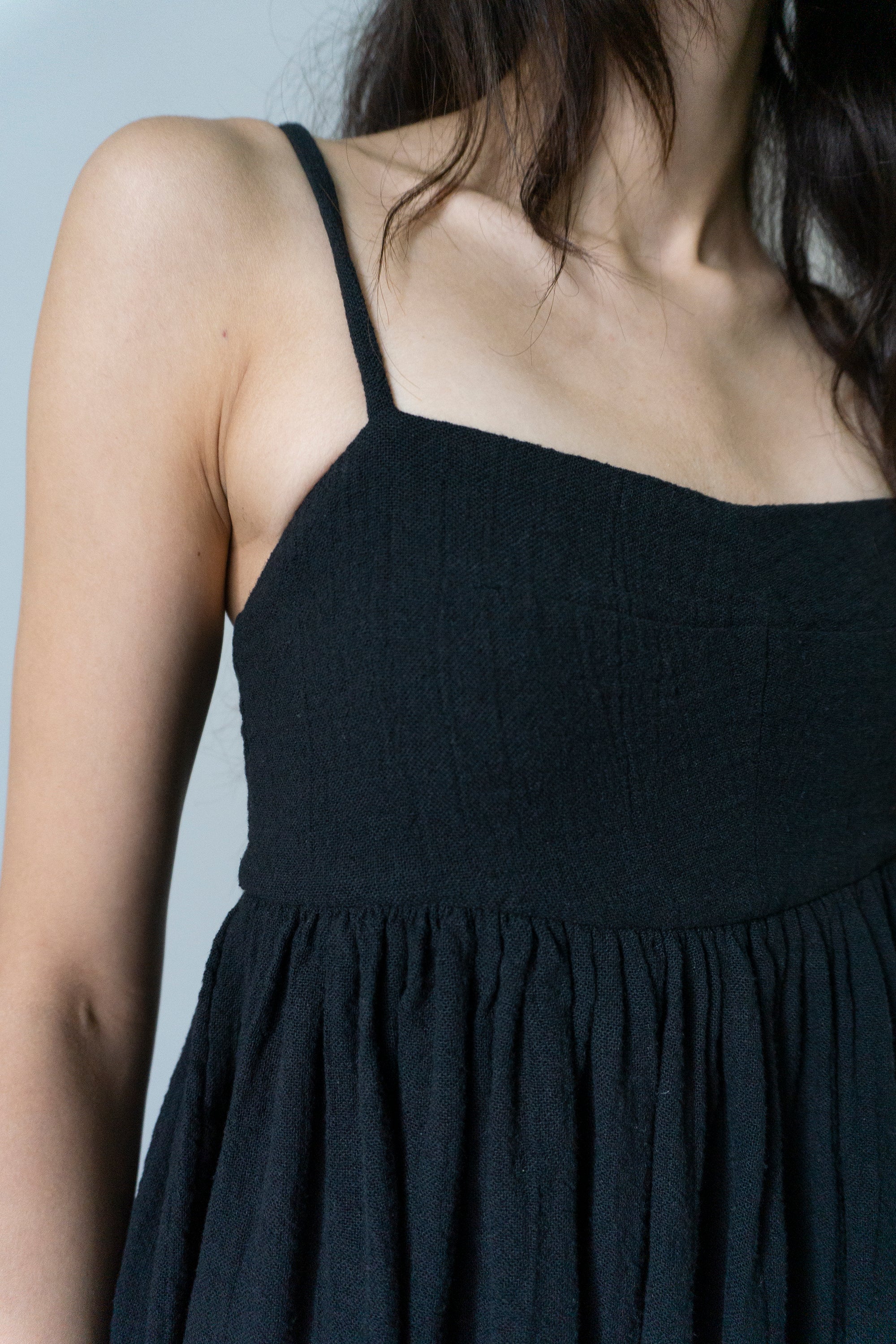 Esme Linen Dress - Black
