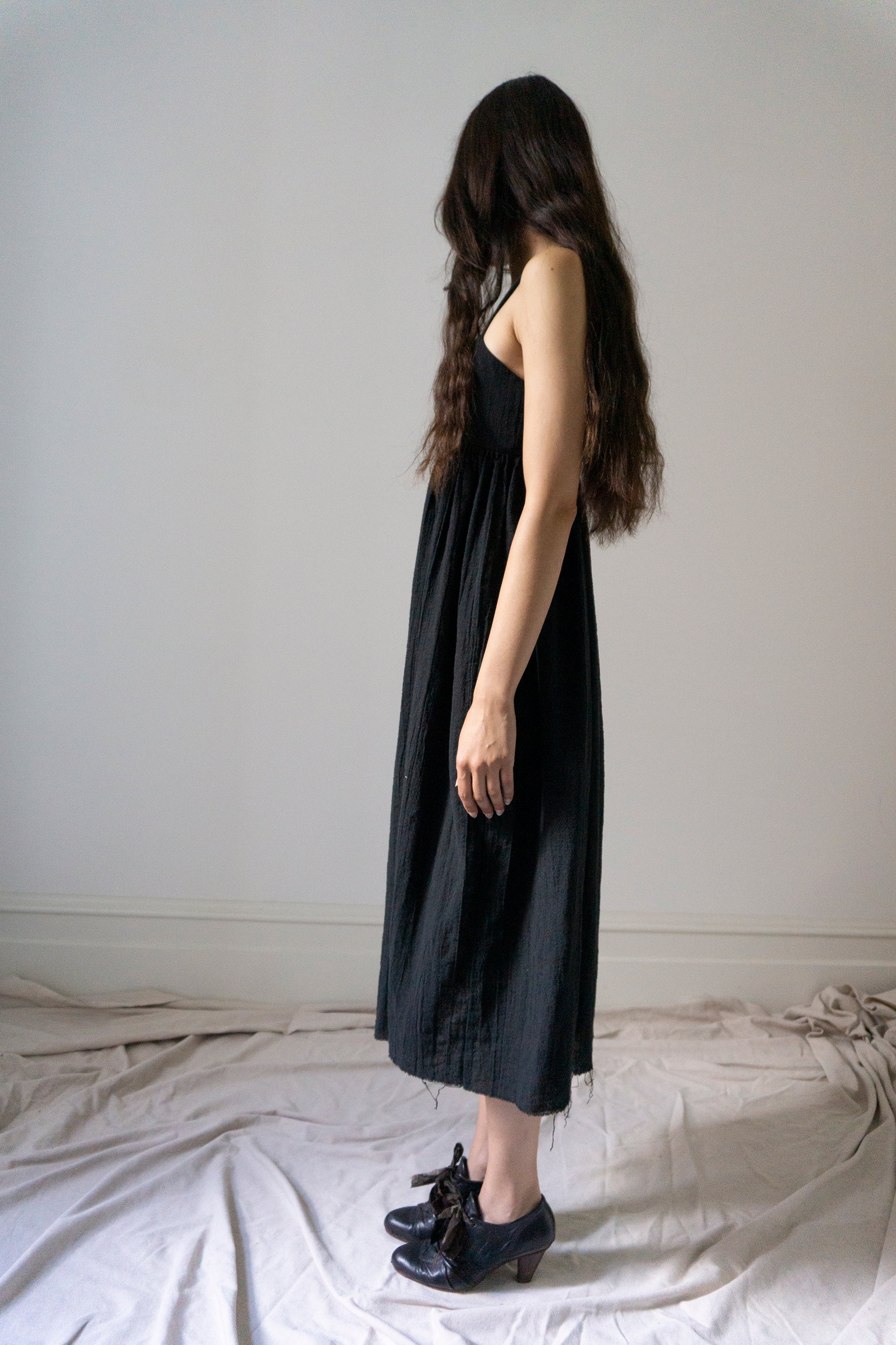Esme Linen Dress - Black