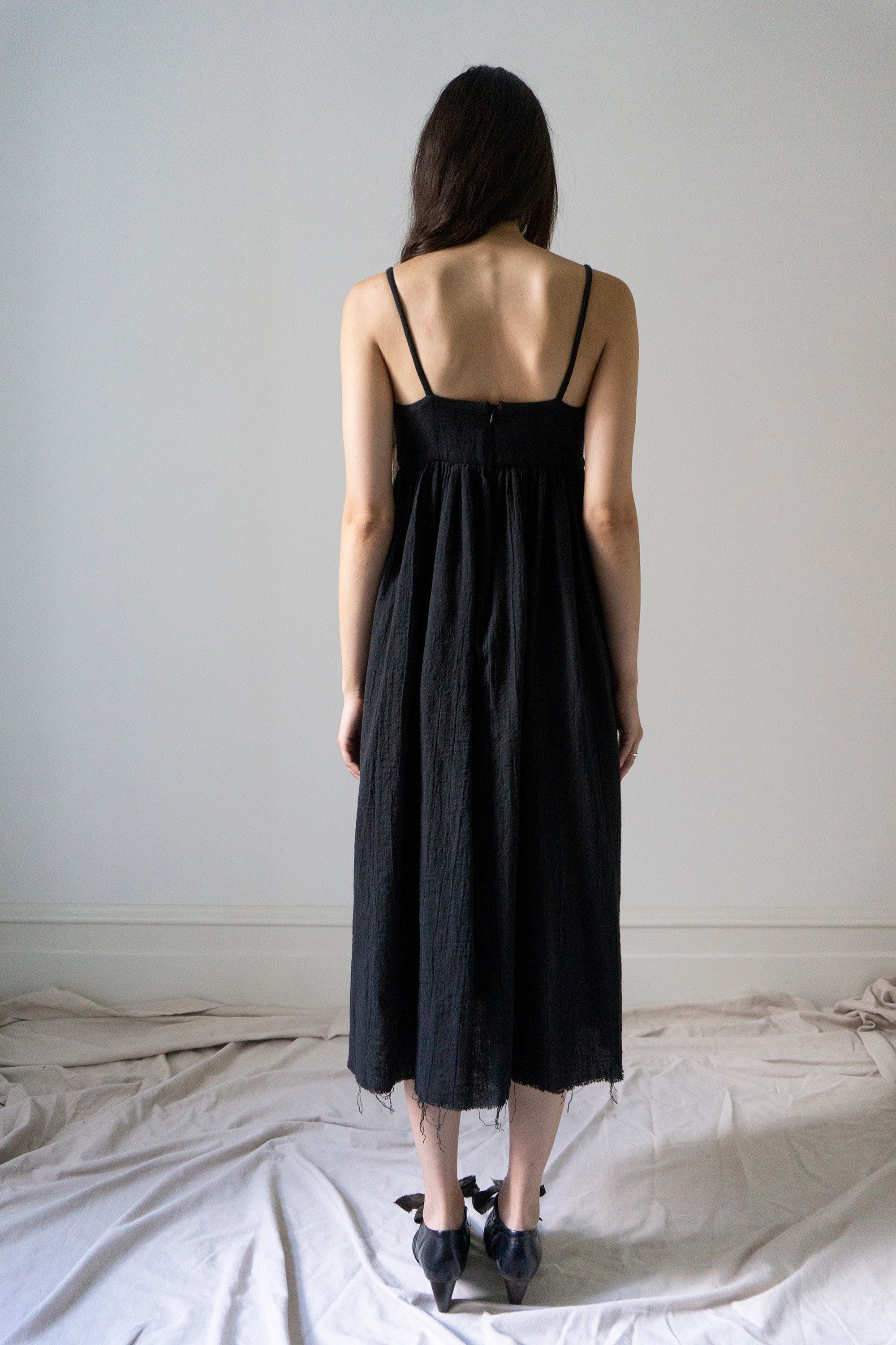 Esme Linen Dress - Black