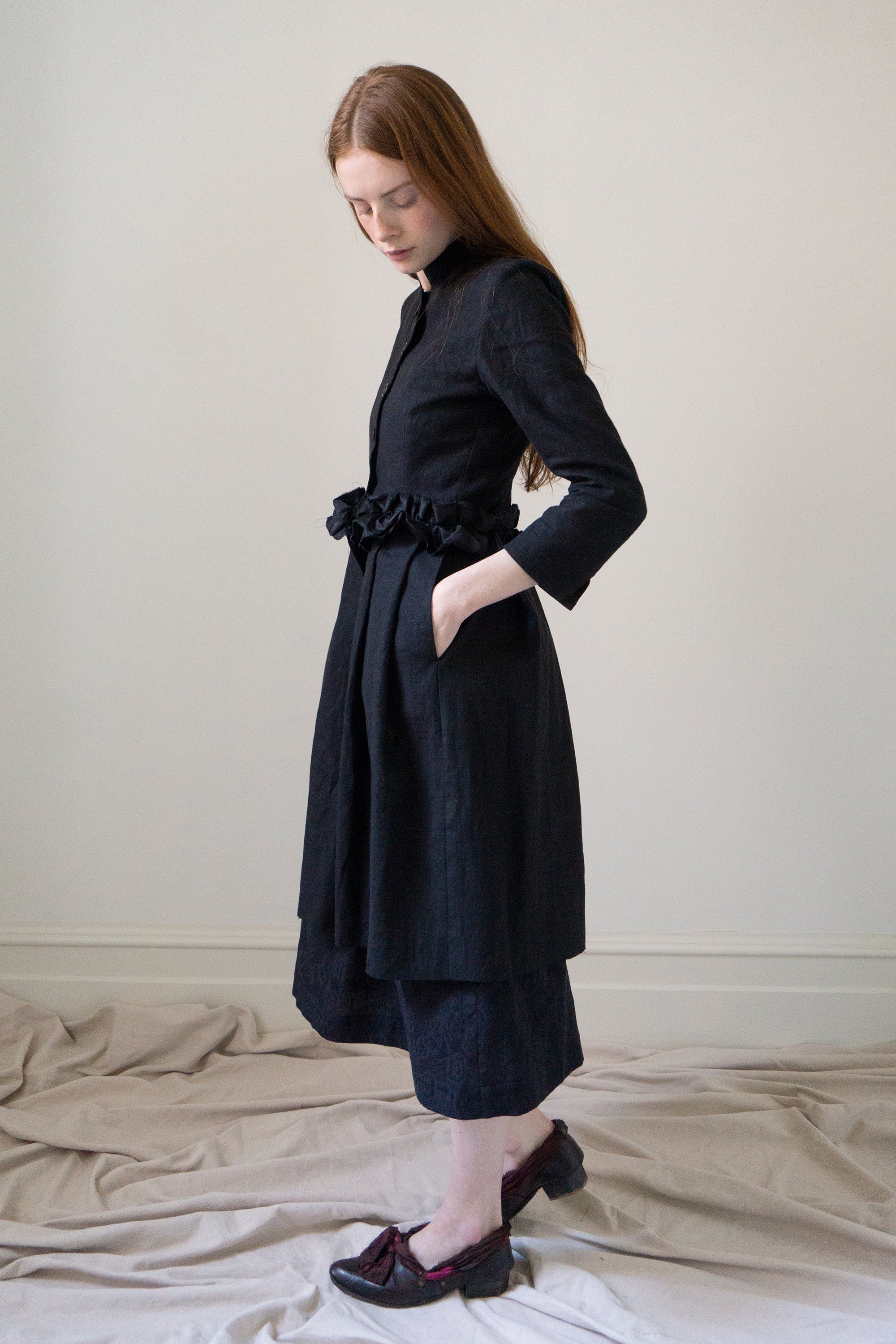 Ginevra linen jacket - Black