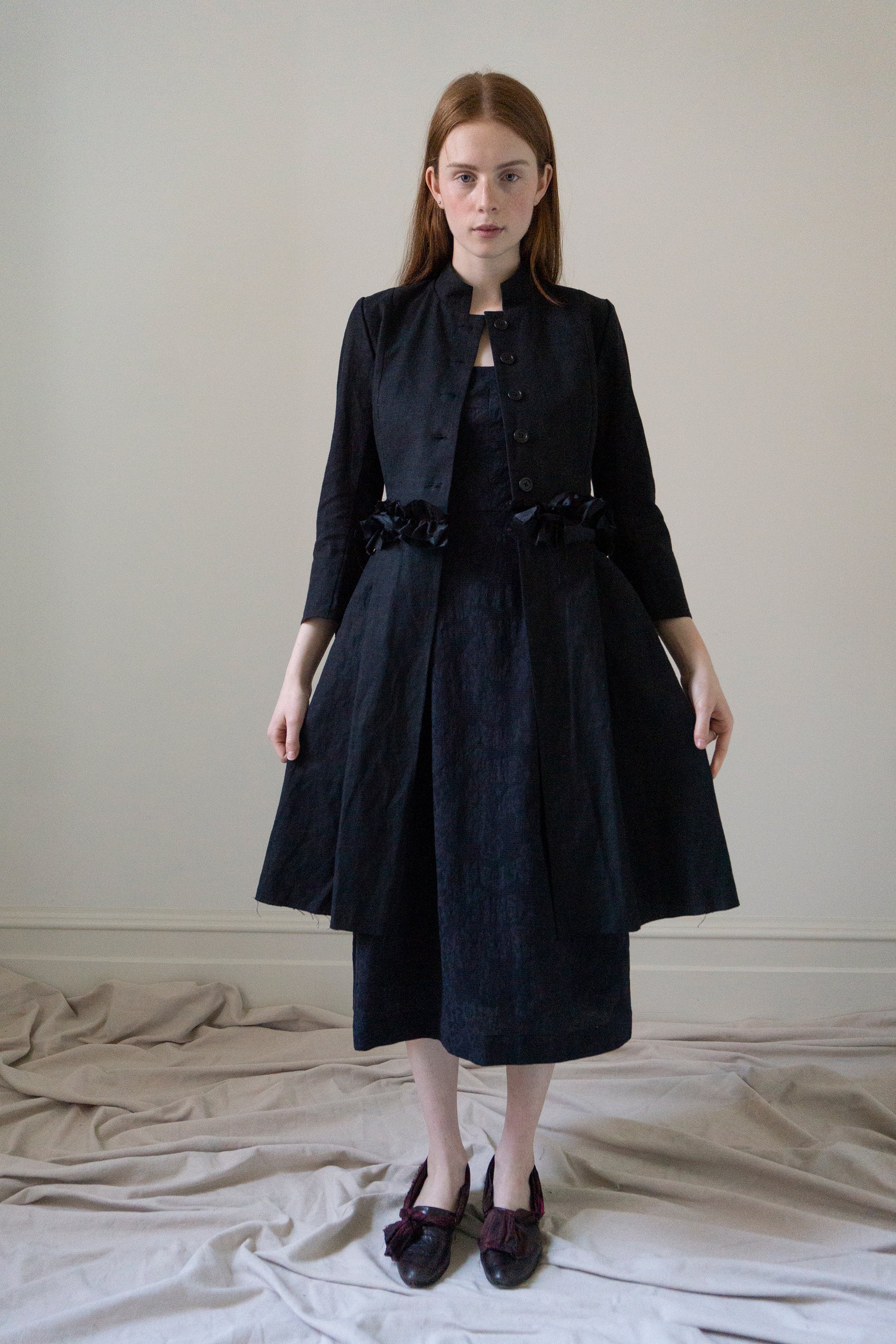 Ginevra linen jacket - Black