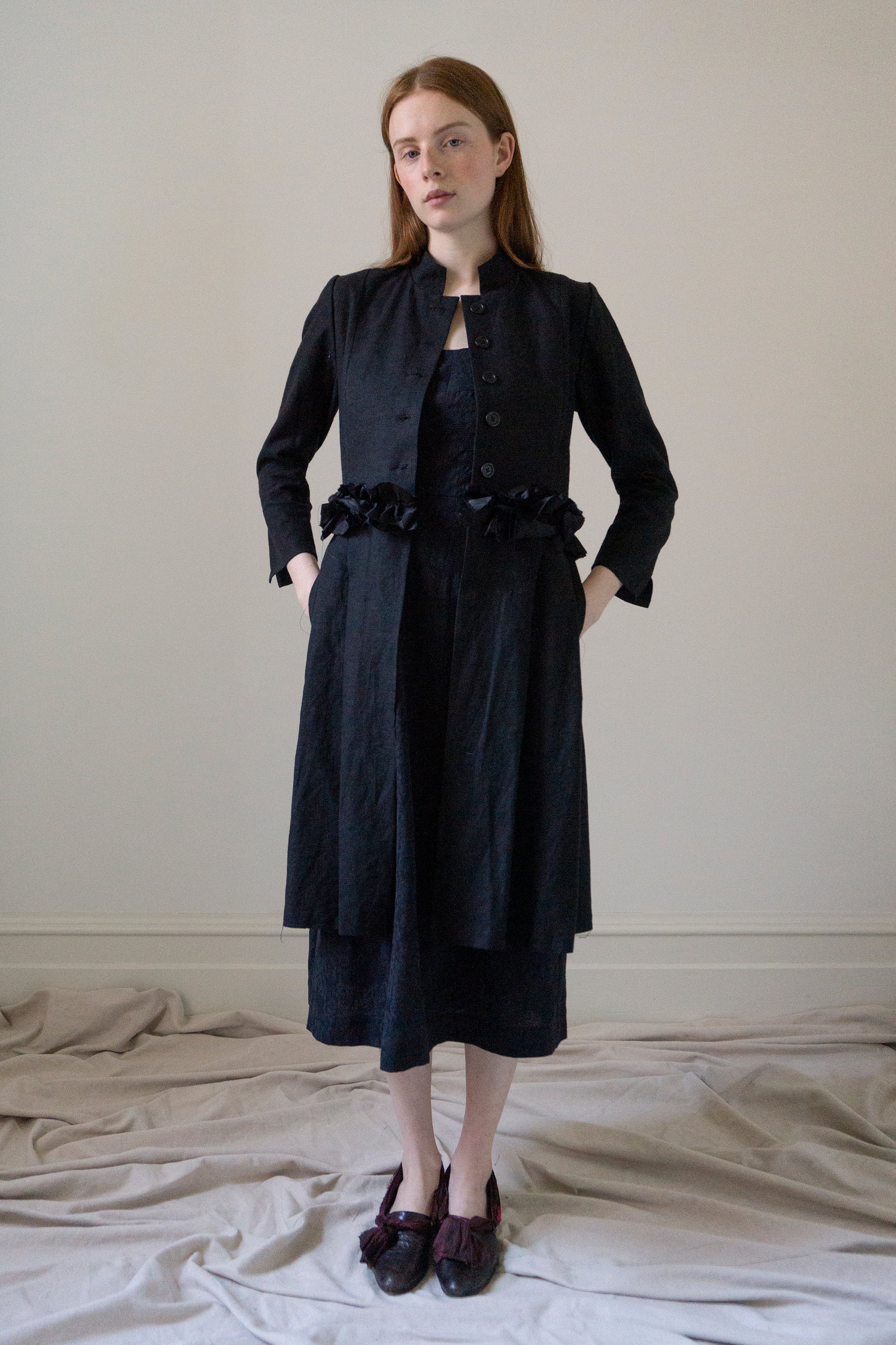 Ginevra linen jacket - Black