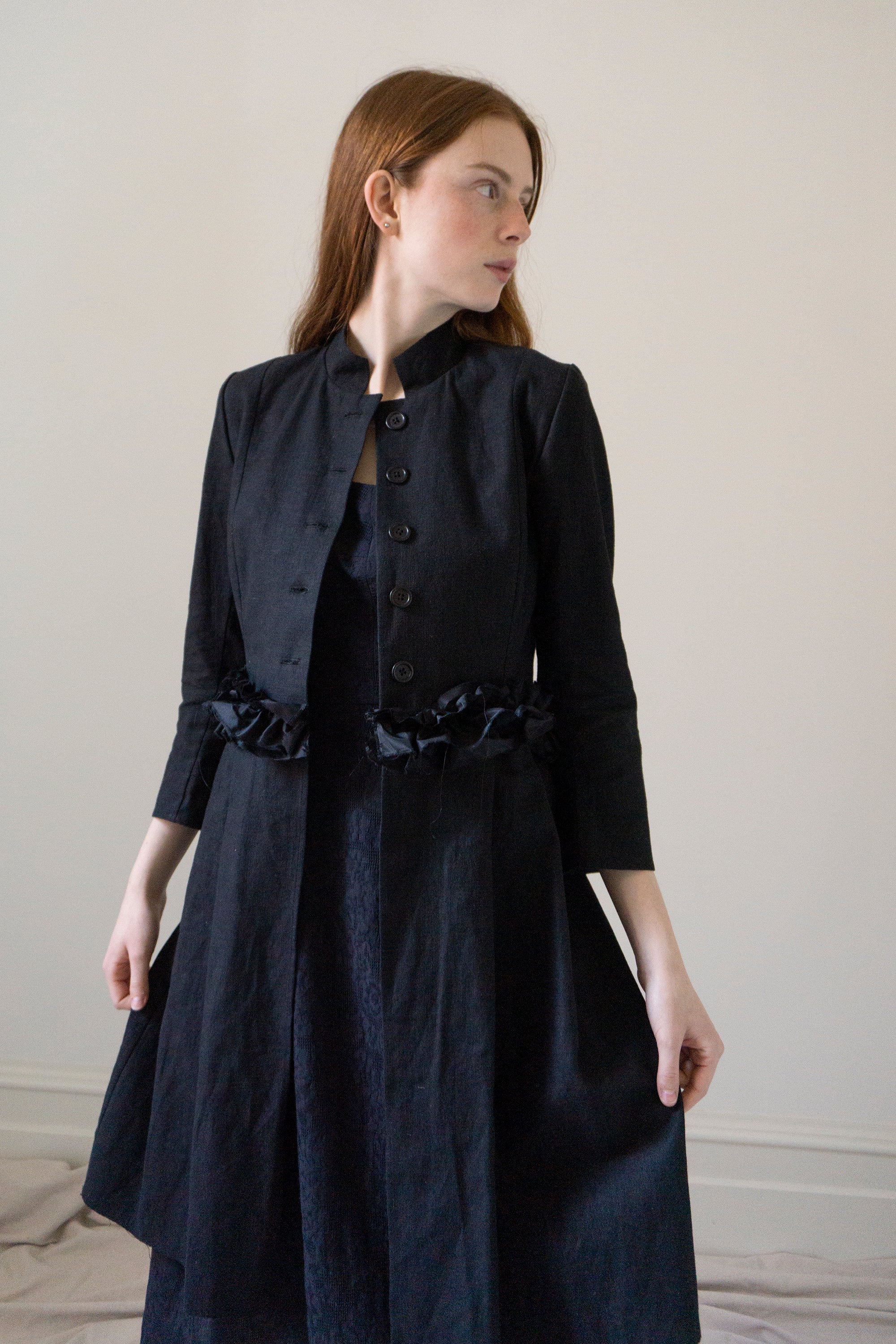 Ginevra linen jacket - Black