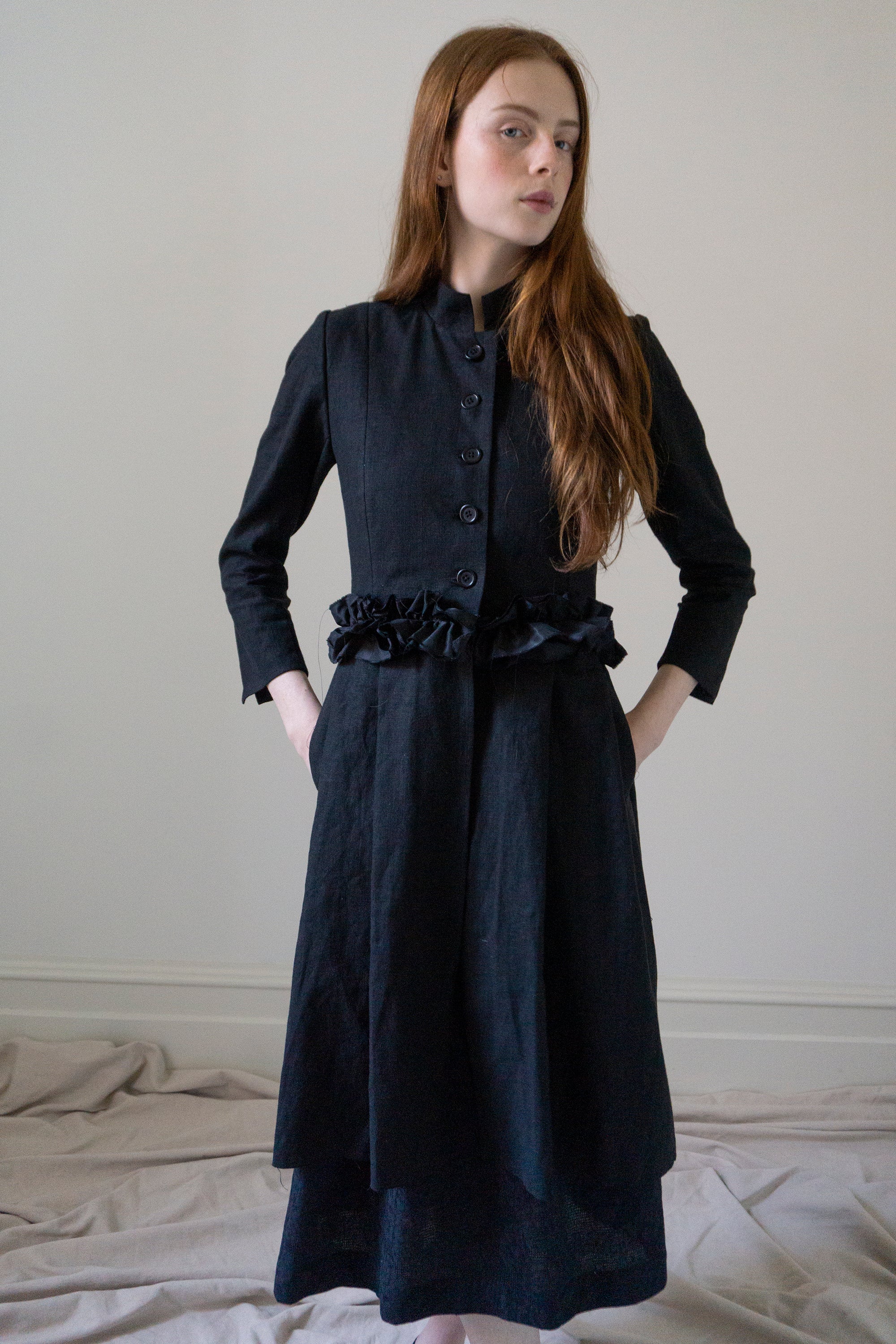 Ginevra linen jacket - Black