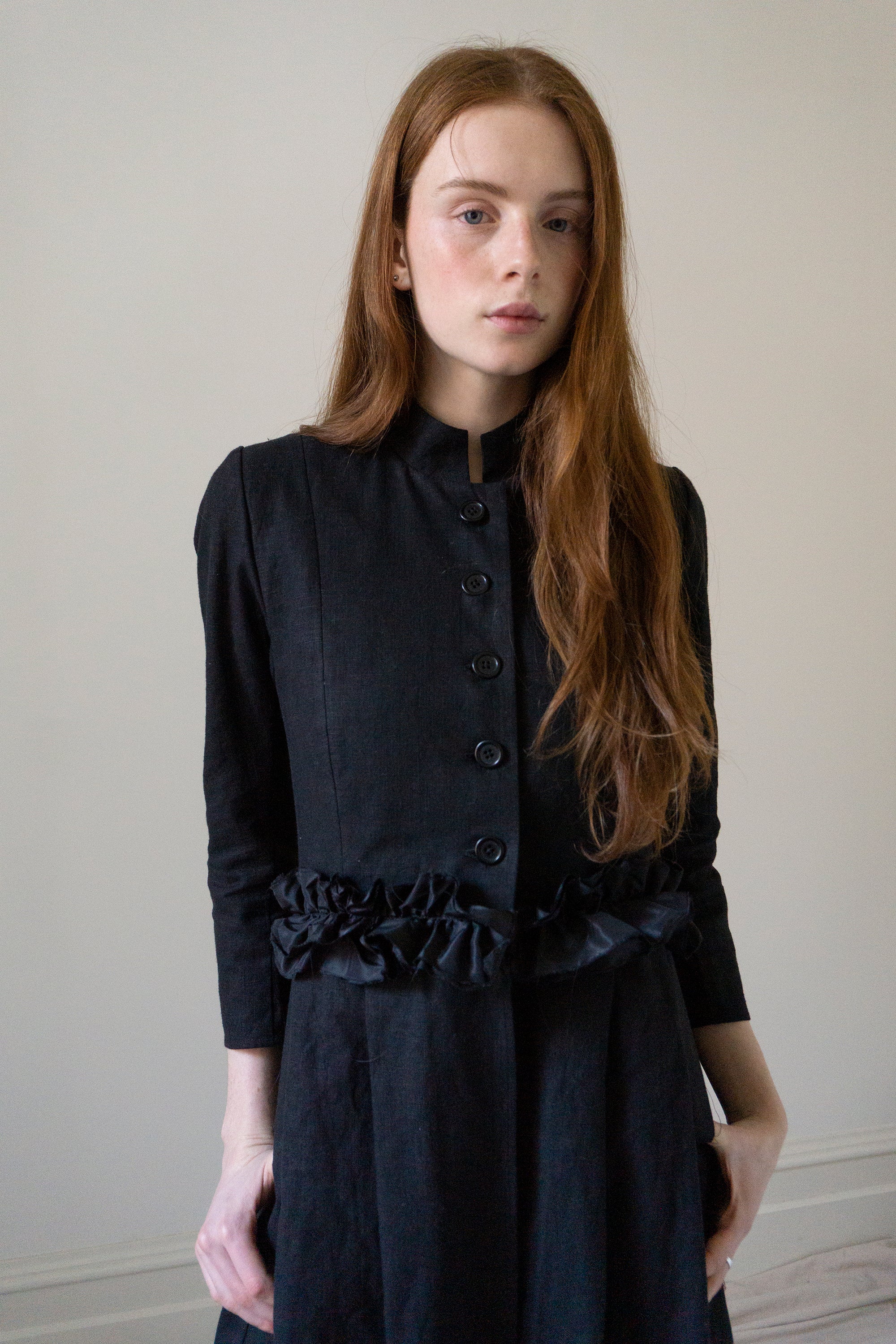 Ginevra linen jacket - Black
