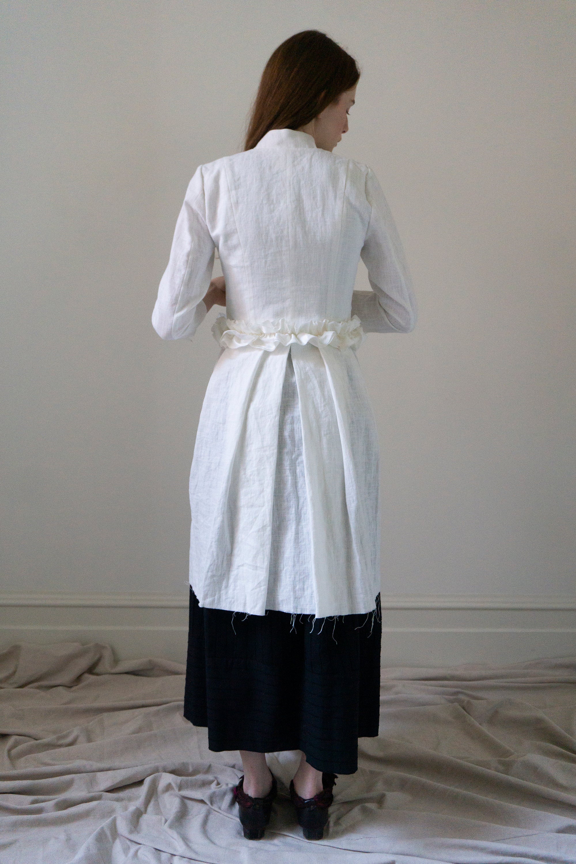 Ginevra linen jacket - White (SIZE S)