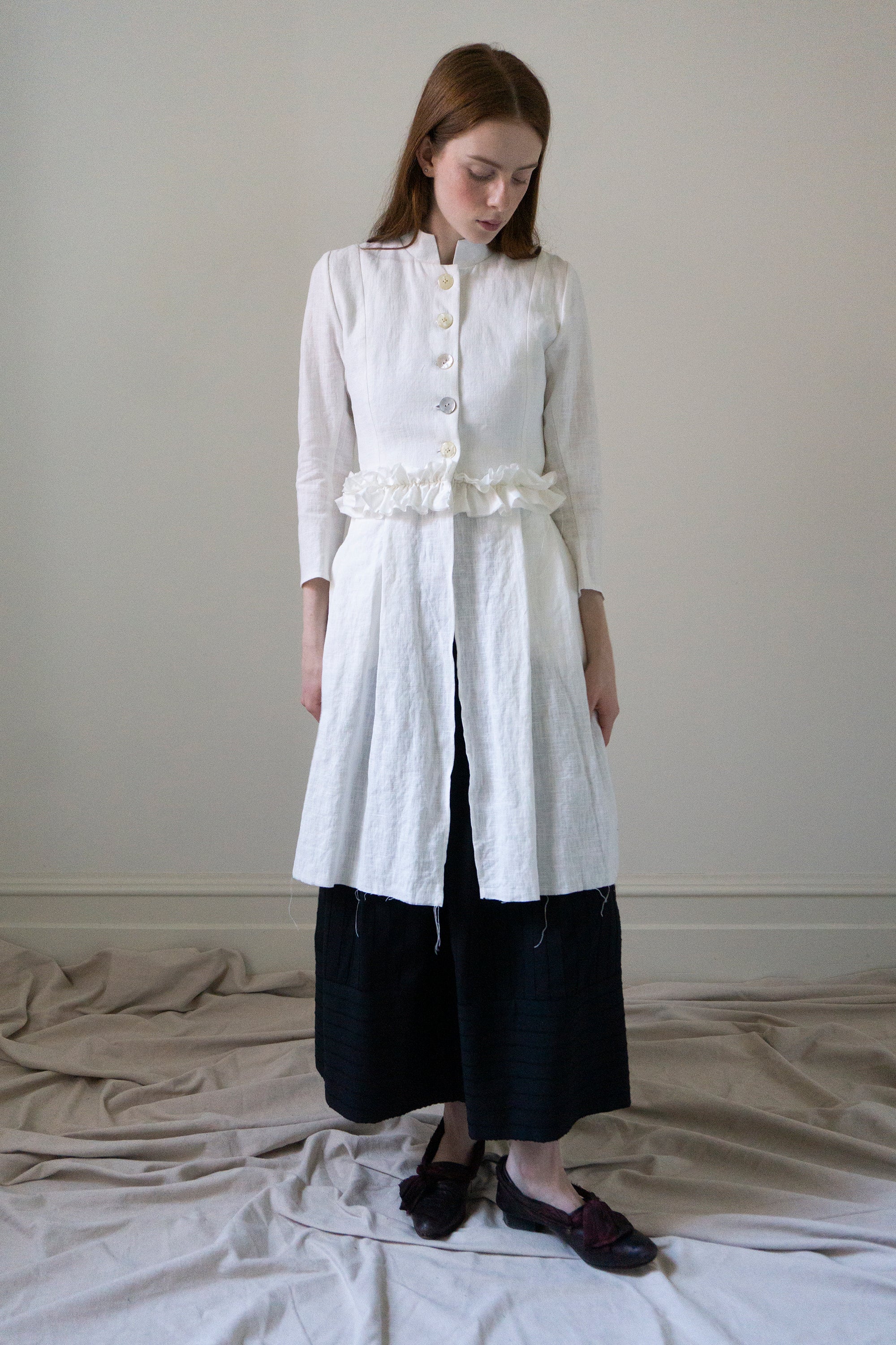 Ginevra linen jacket - White (SIZE S)