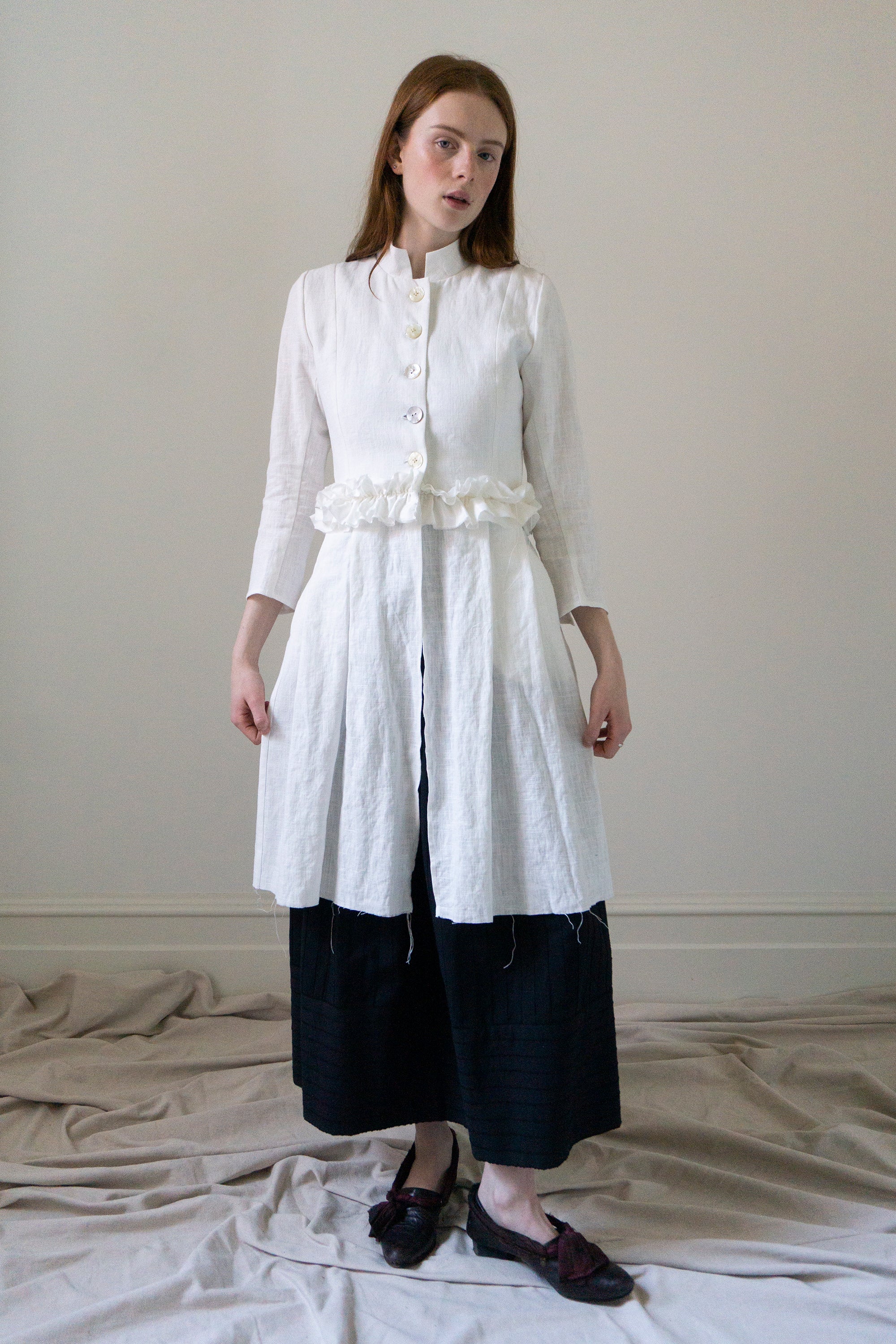 Ginevra linen jacket - White (SIZE S)