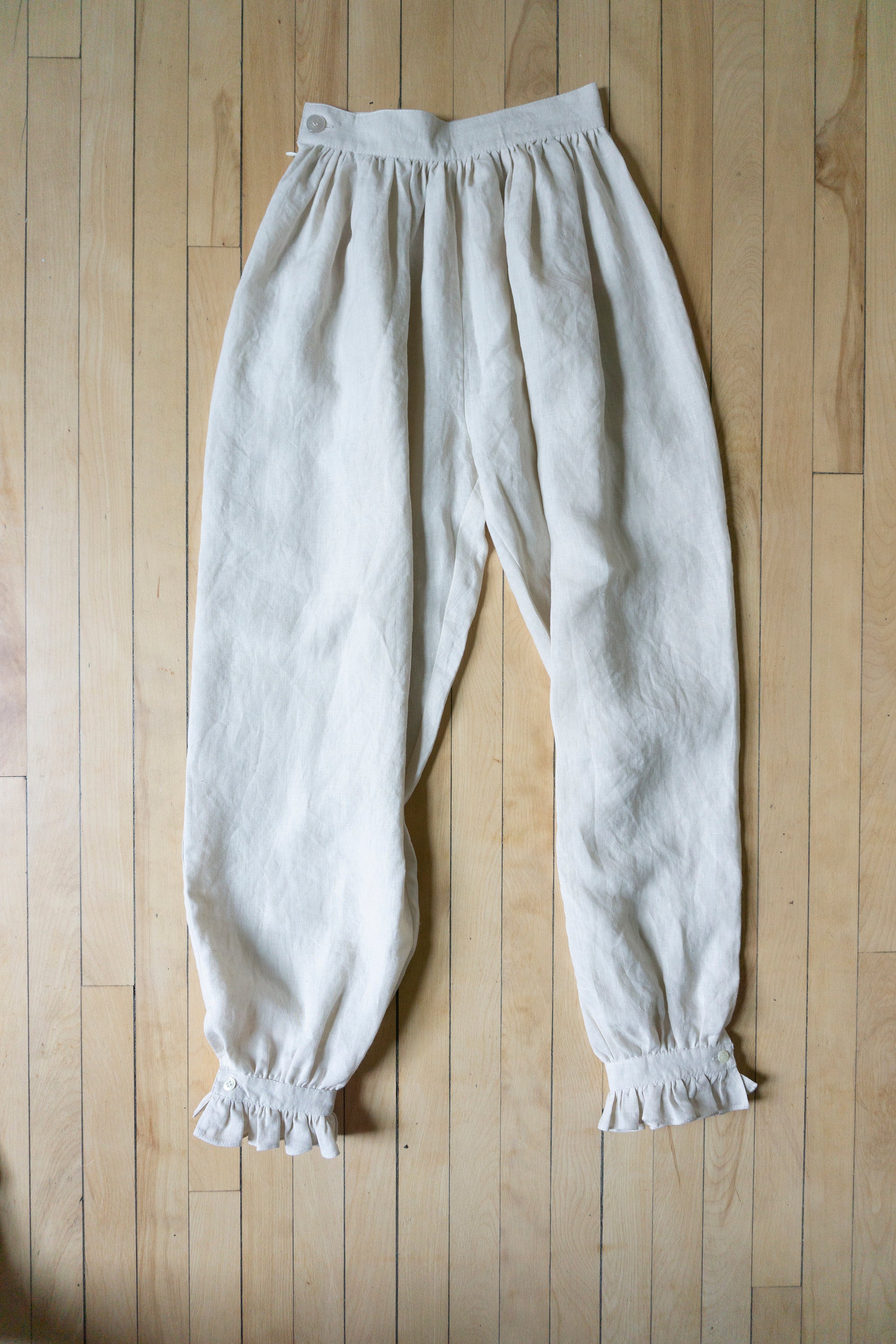 Isabelle Linen Bloomers - Salt