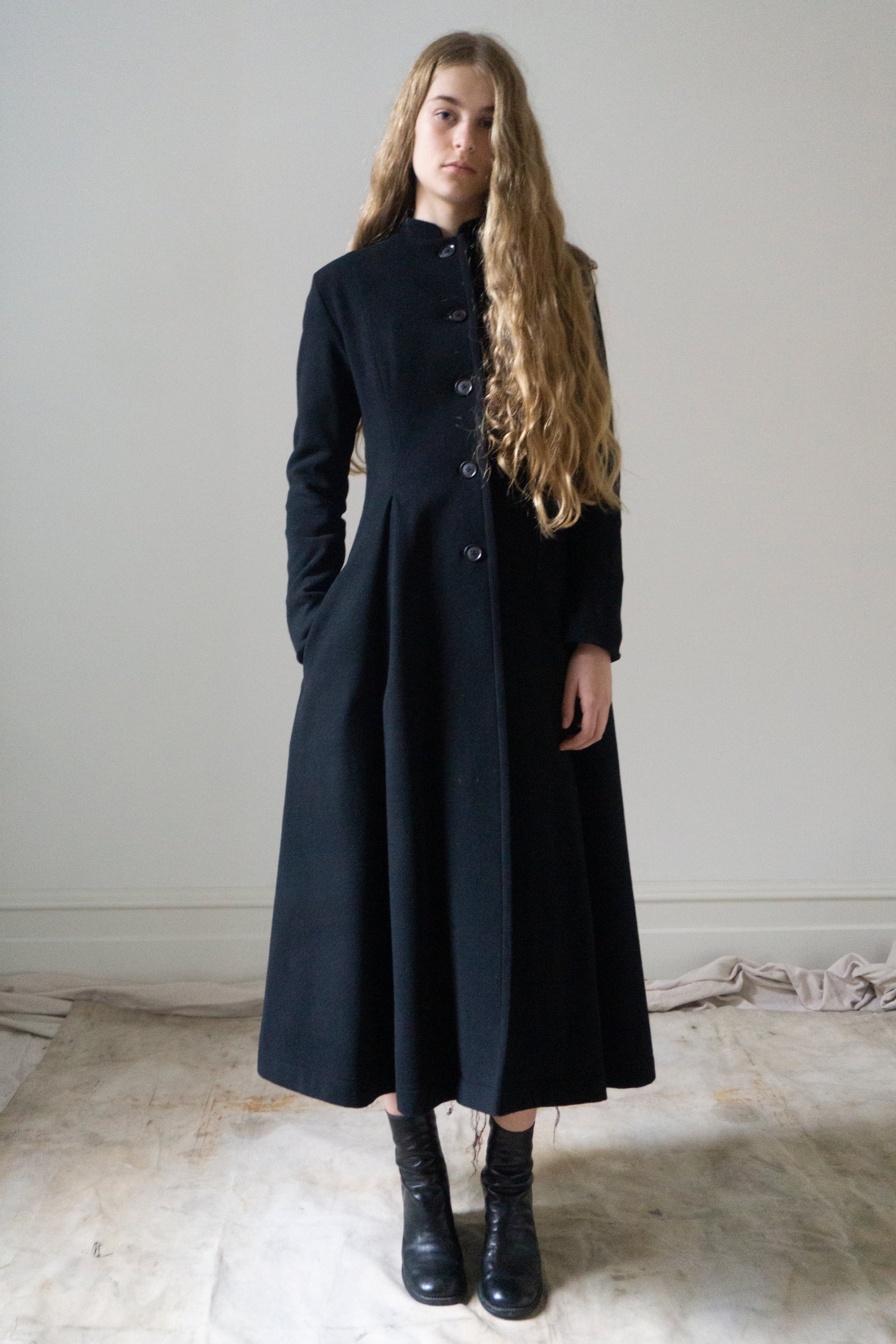 Linnea Wool Coat - Black