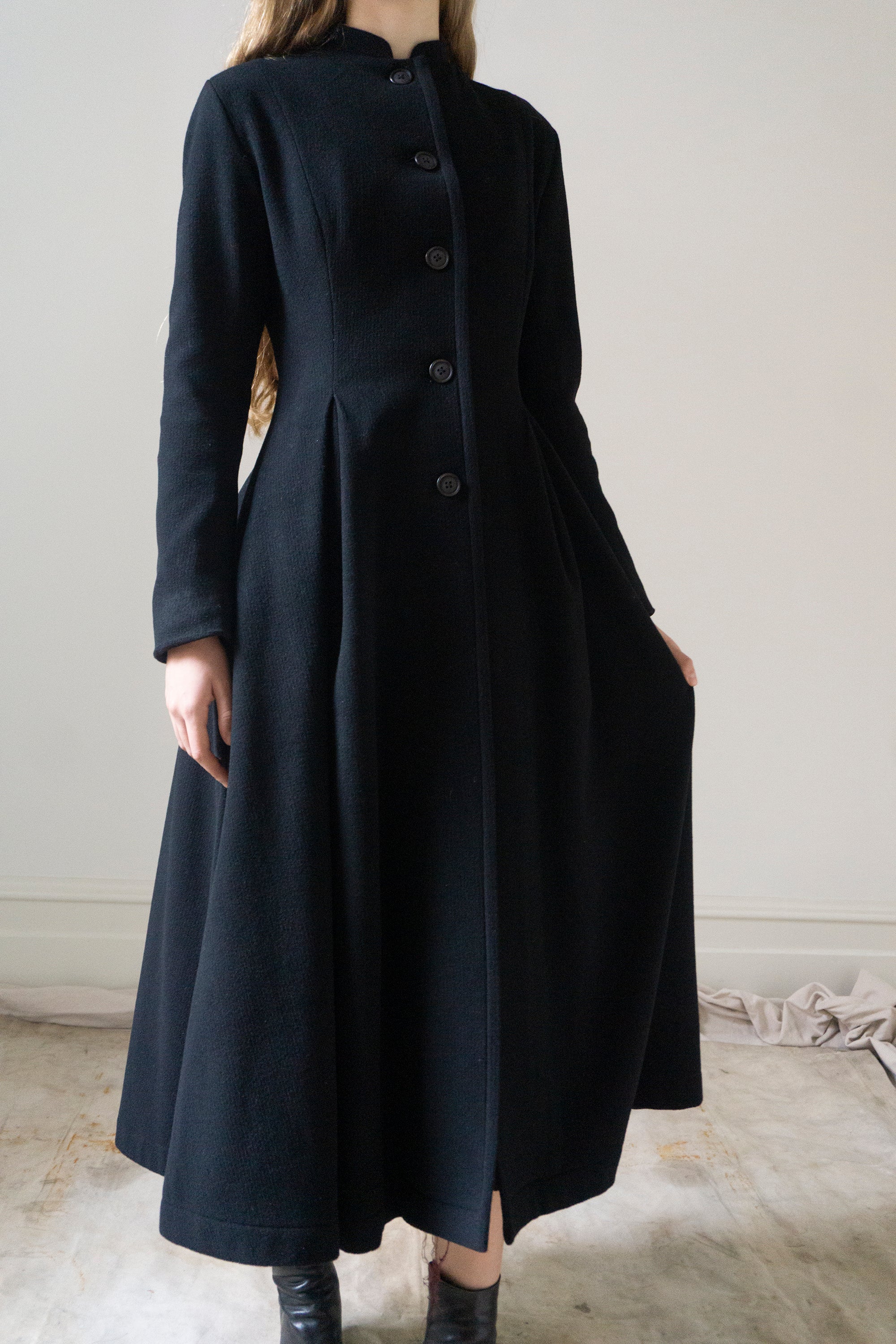 Linnea Wool Coat - Black