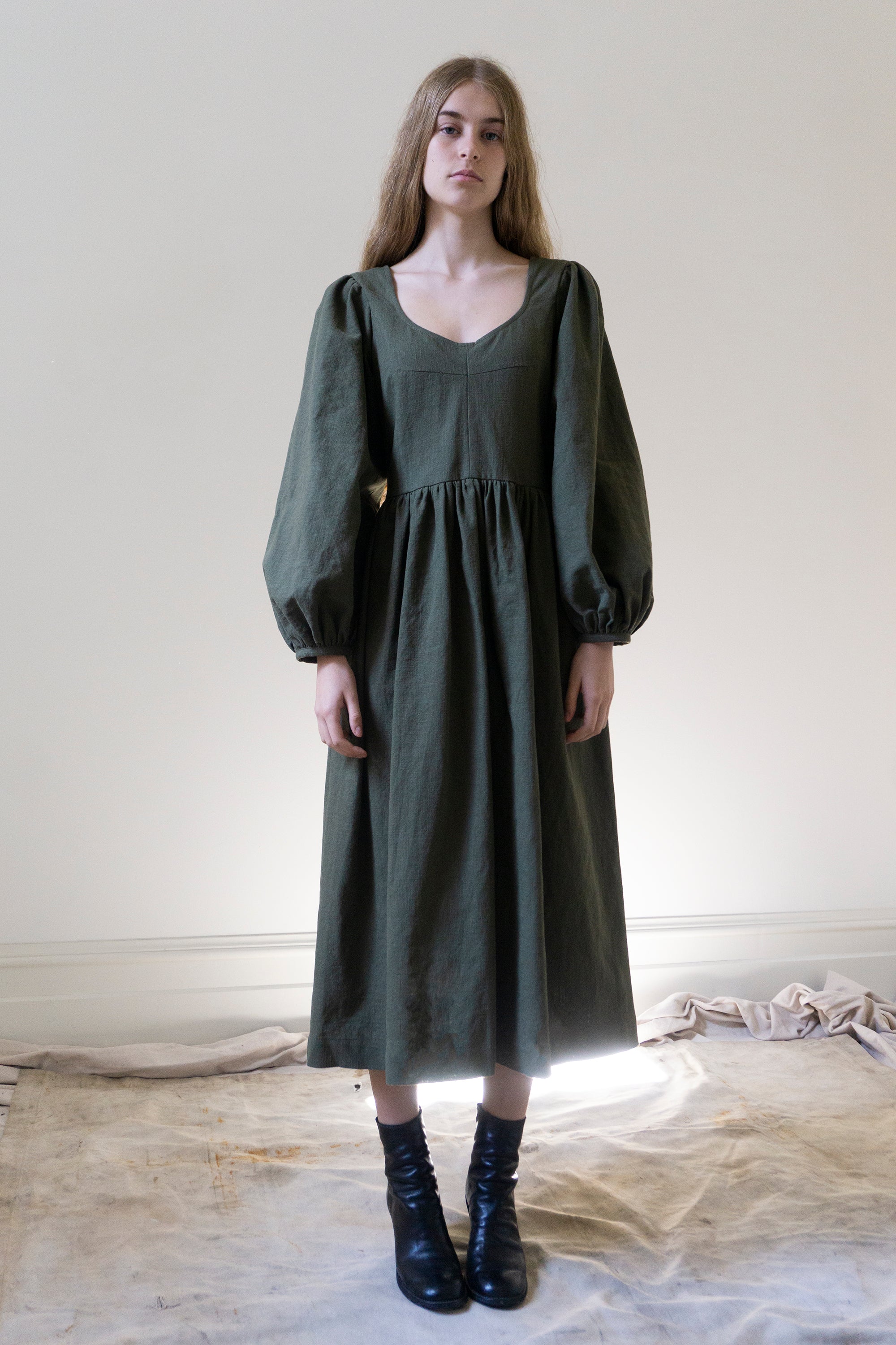 Lisbeth Dress - Olive