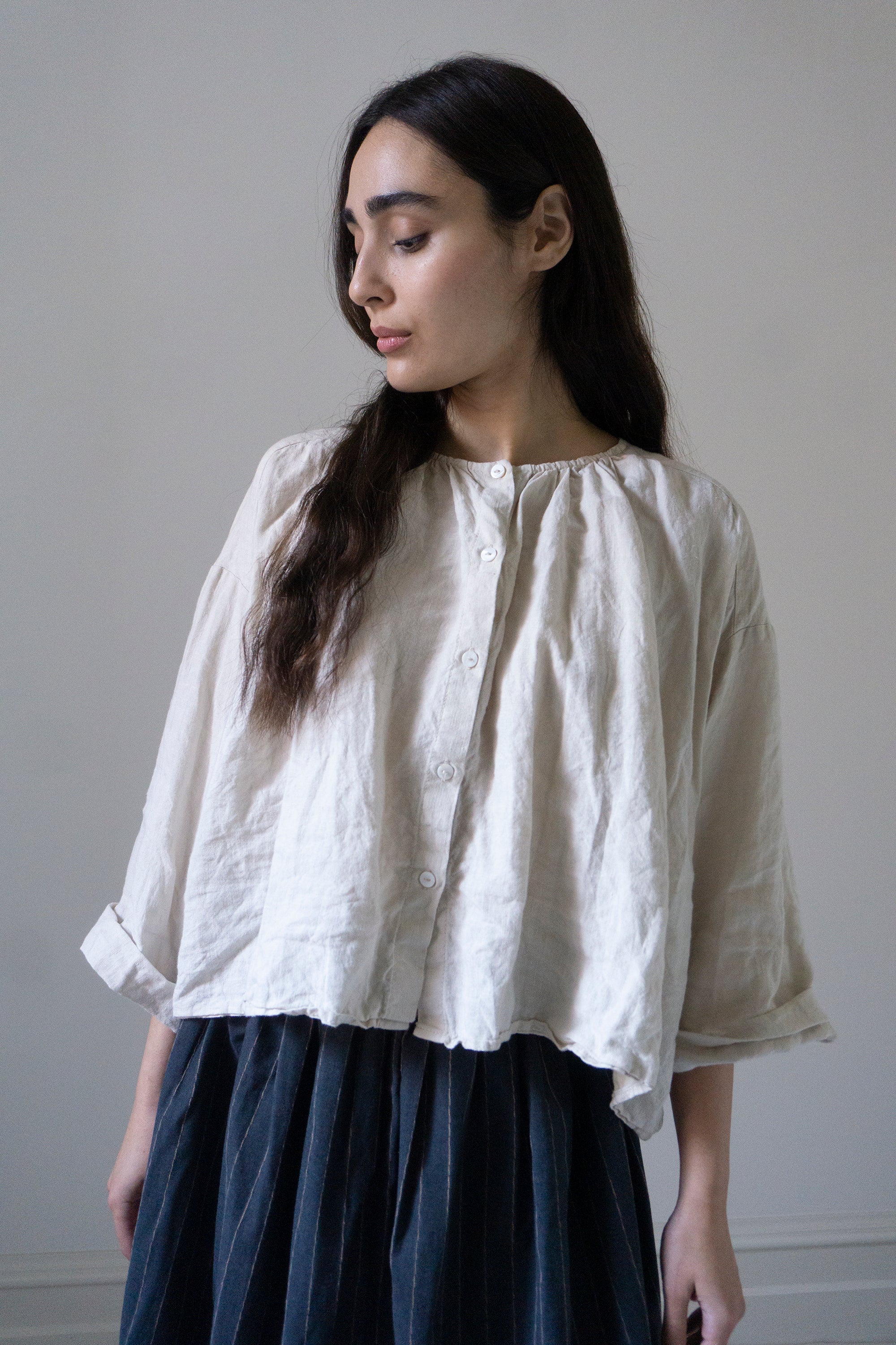 Sycamore Linen Shirt- Salt