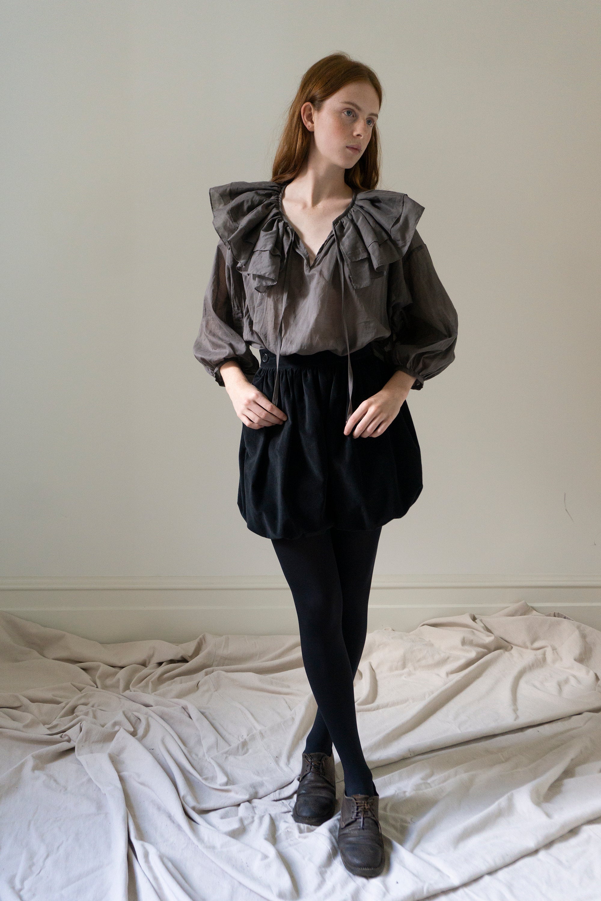 Alix Velvet Shorts - Black