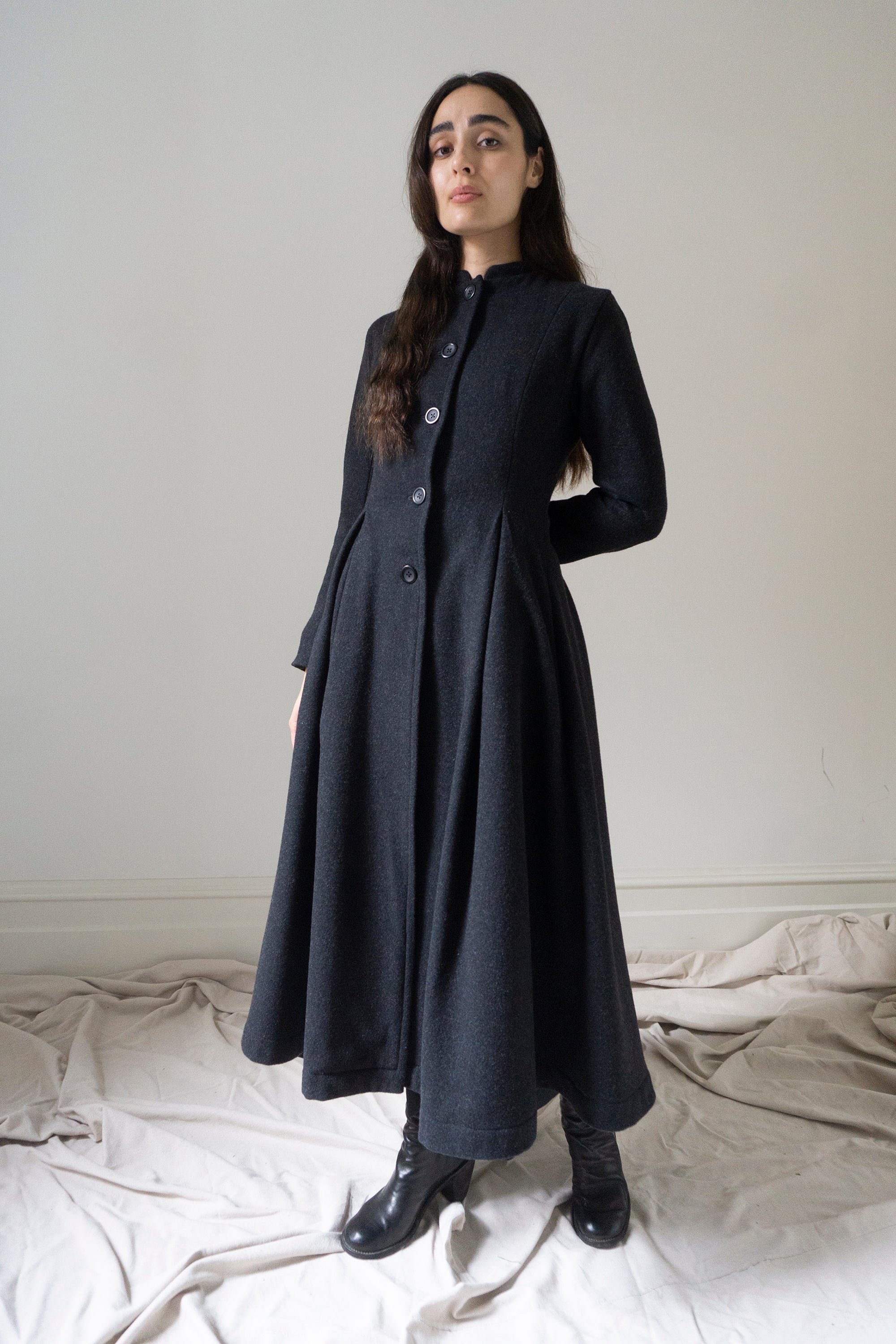 Linnea Wool Coat - Graphite