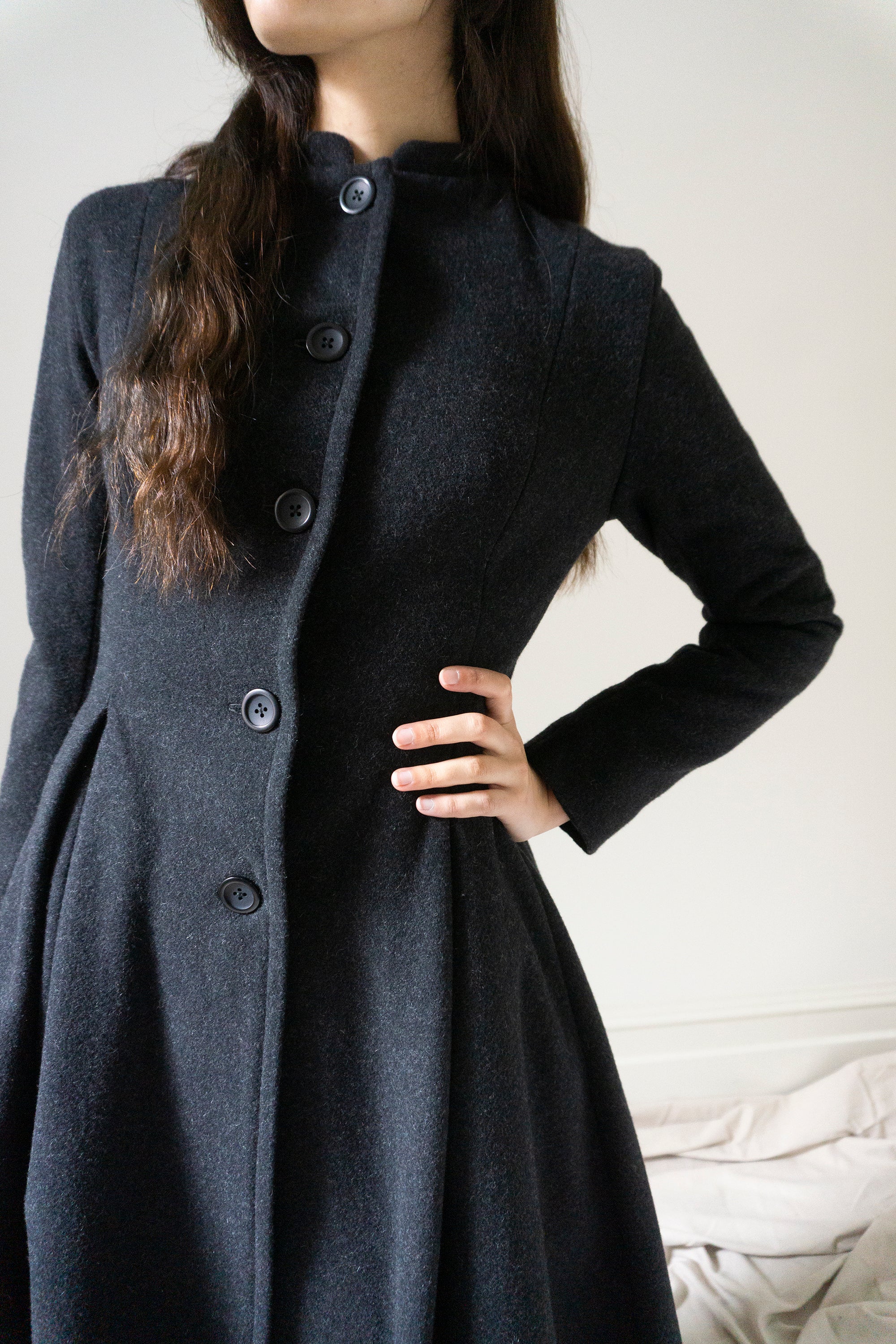 Linnea Wool Coat - Graphite