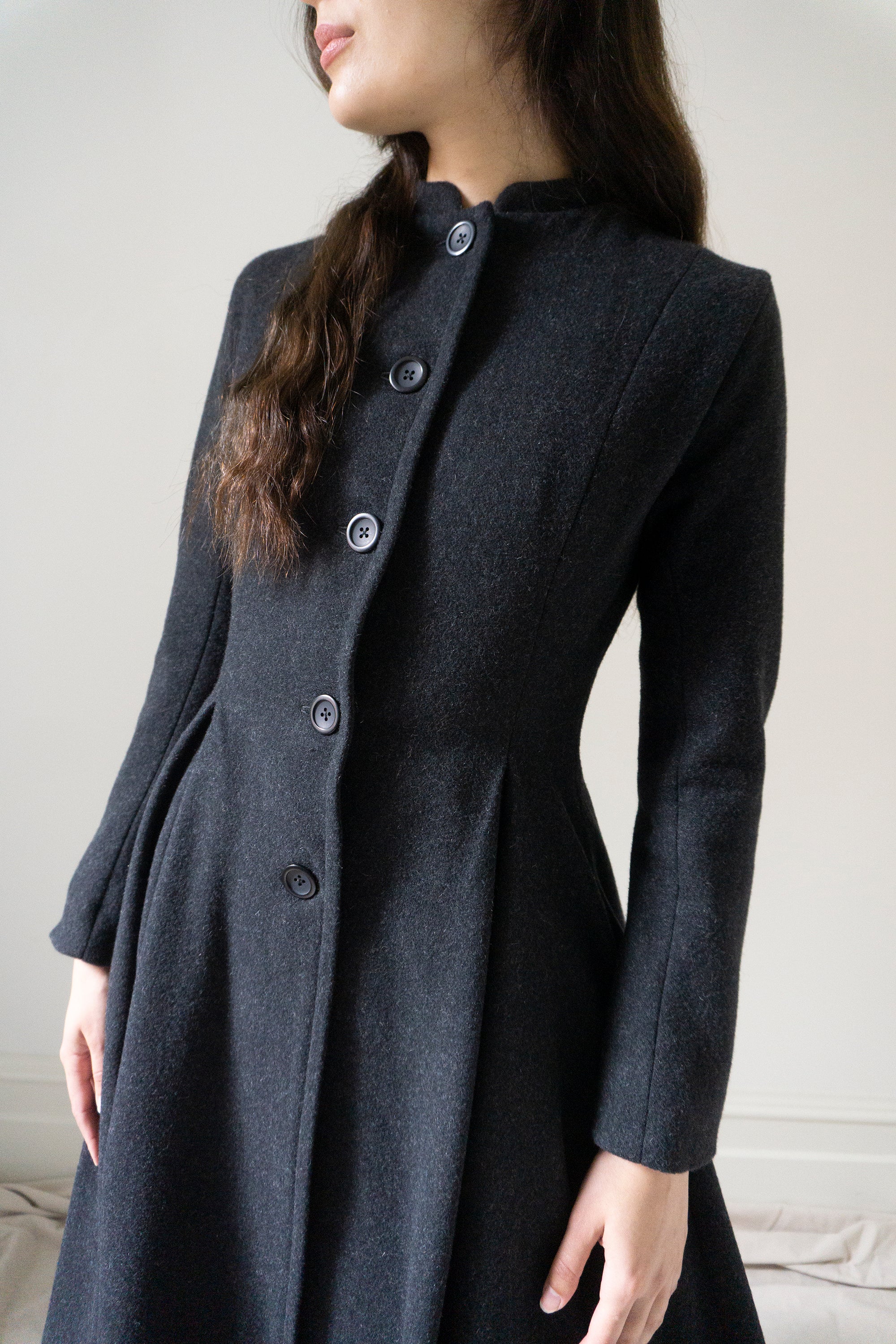 Linnea Wool Coat - Graphite