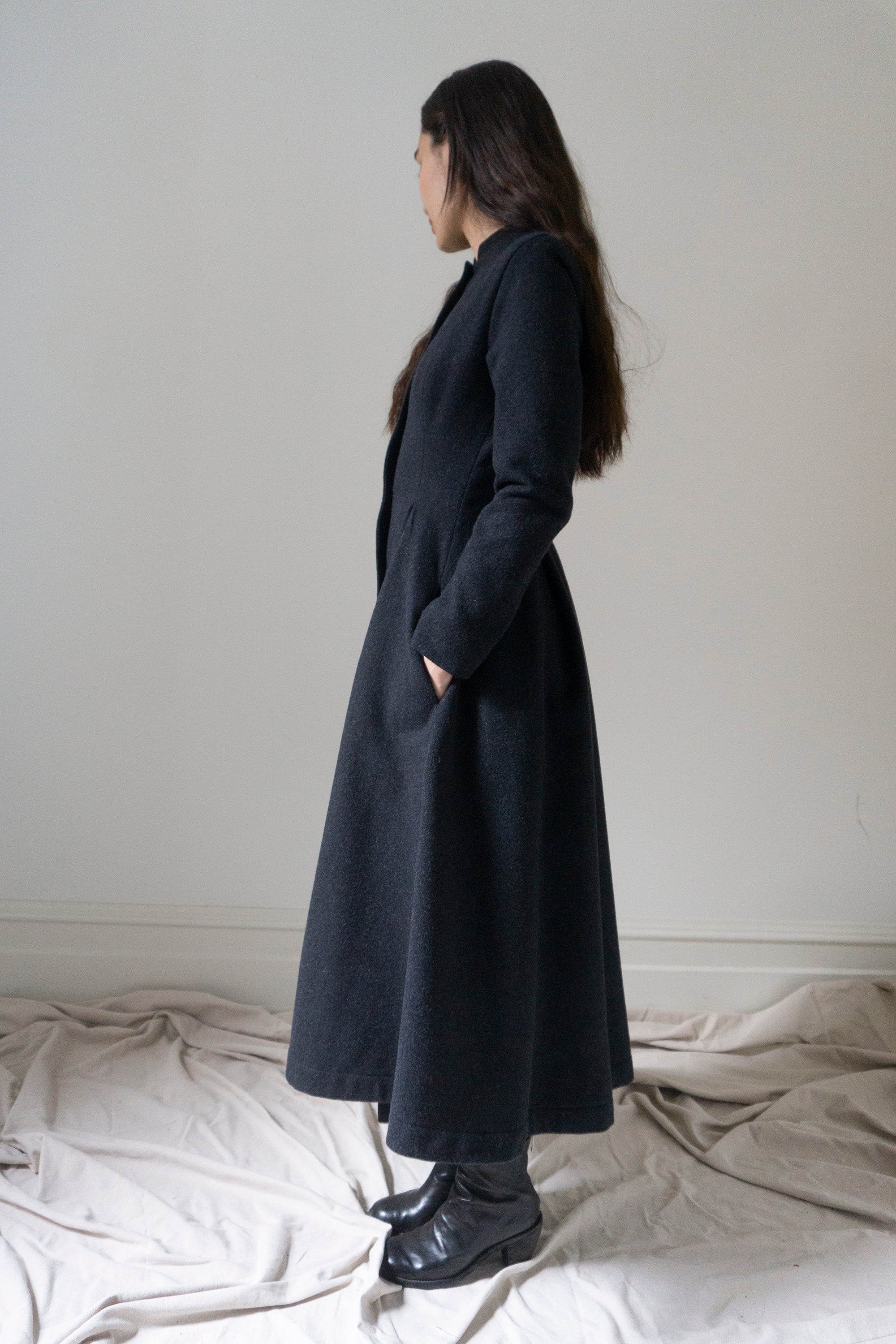 Linnea Wool Coat - Graphite