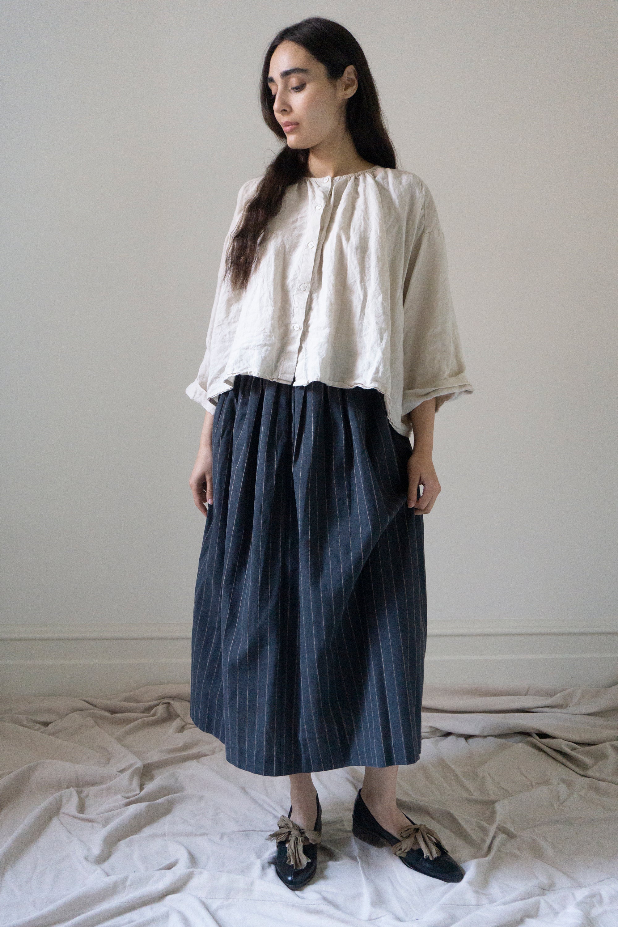 Sycamore Linen Shirt- Salt