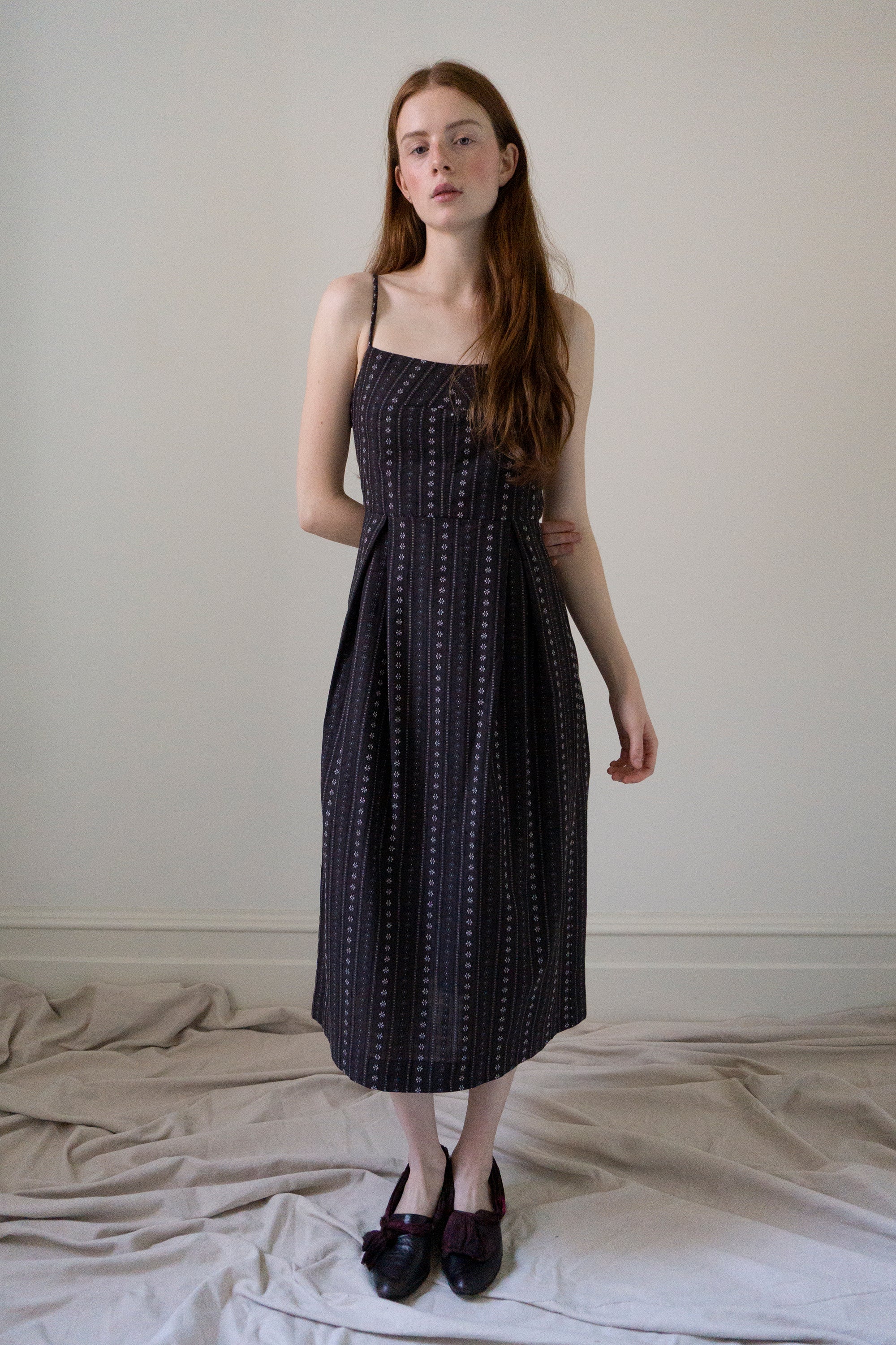 Sigrid Dress - Folk Stripe (SIZE S)