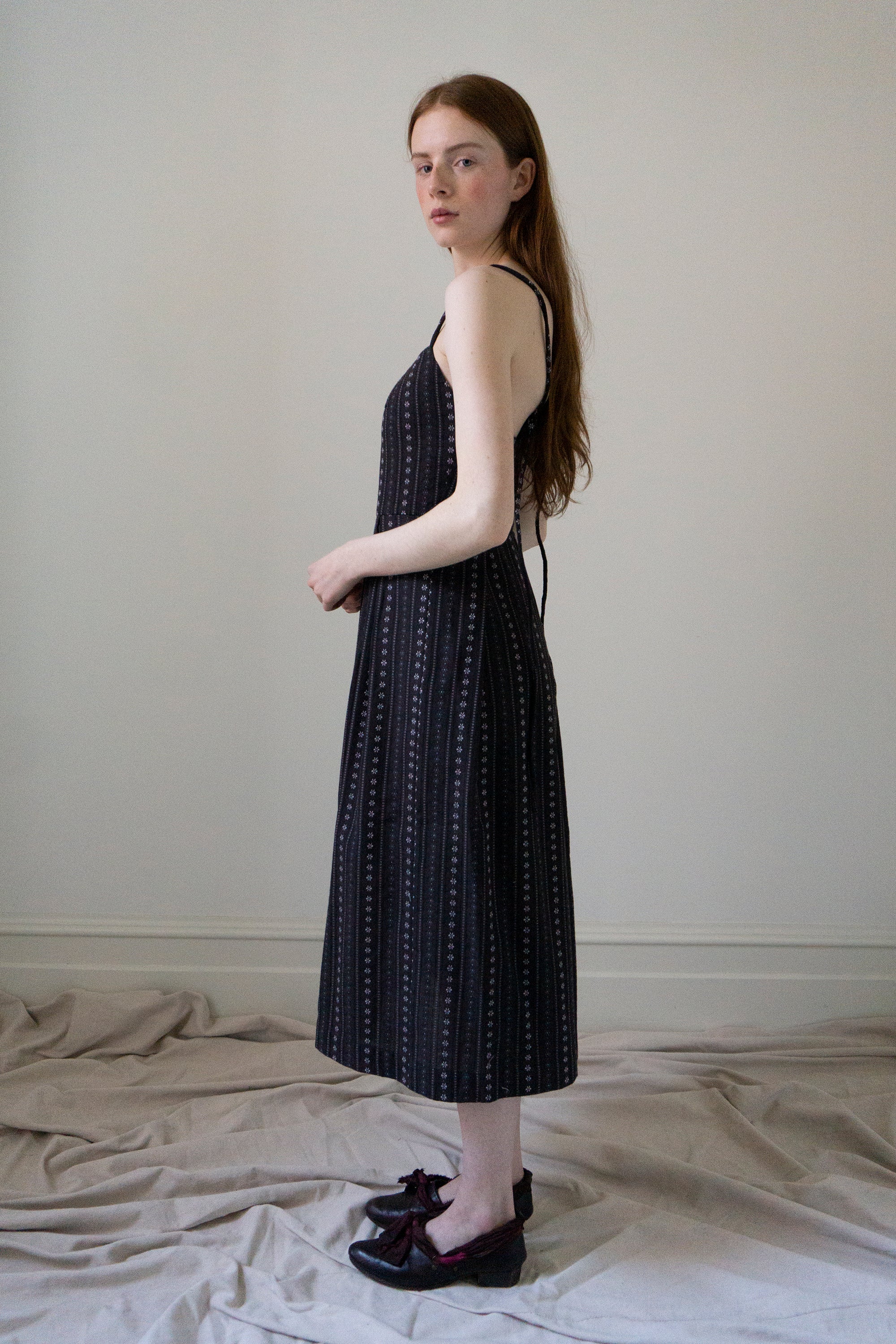 Sigrid Dress - Folk Stripe (SIZE S)