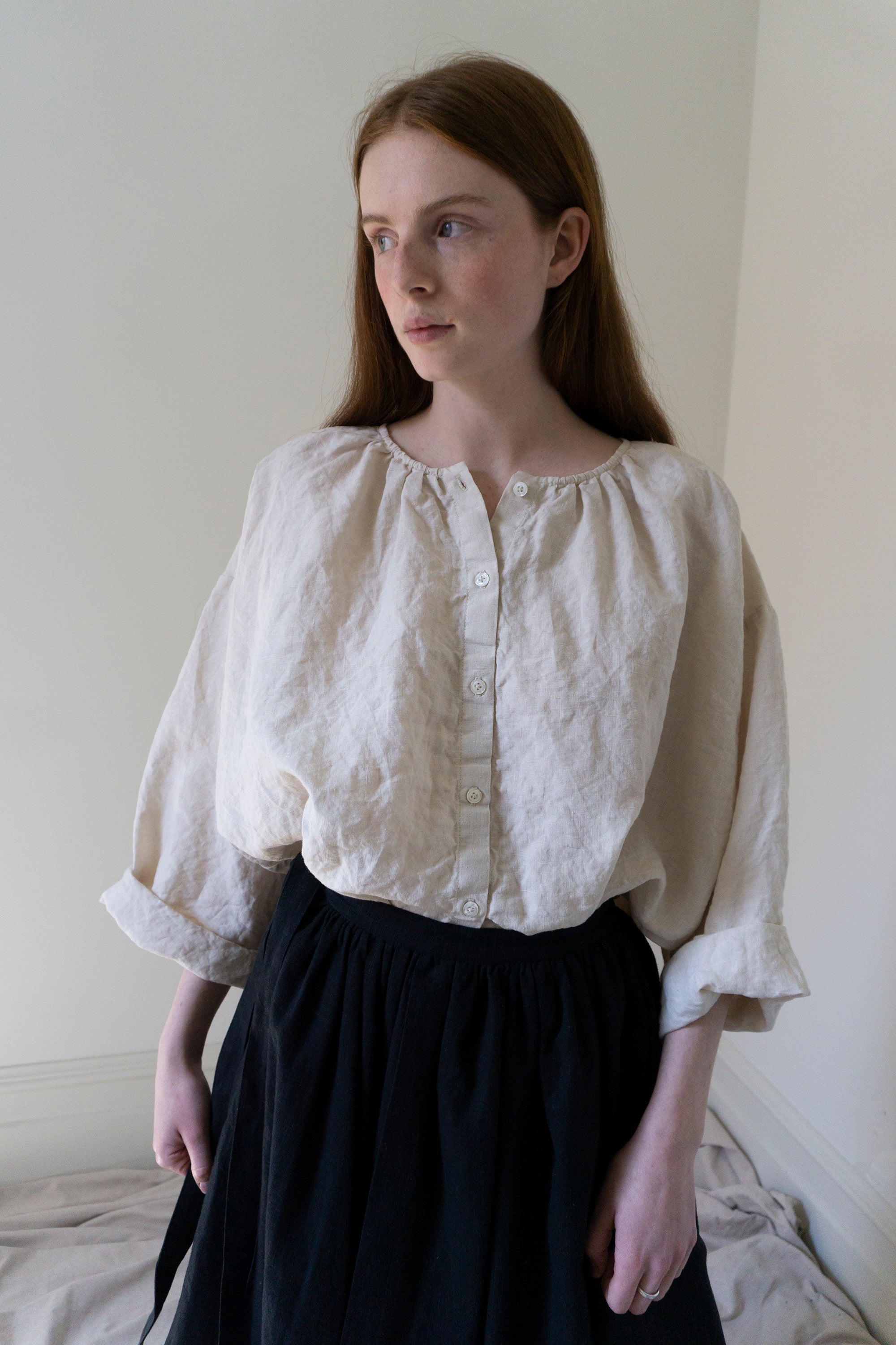 Sycamore Linen Shirt- Salt