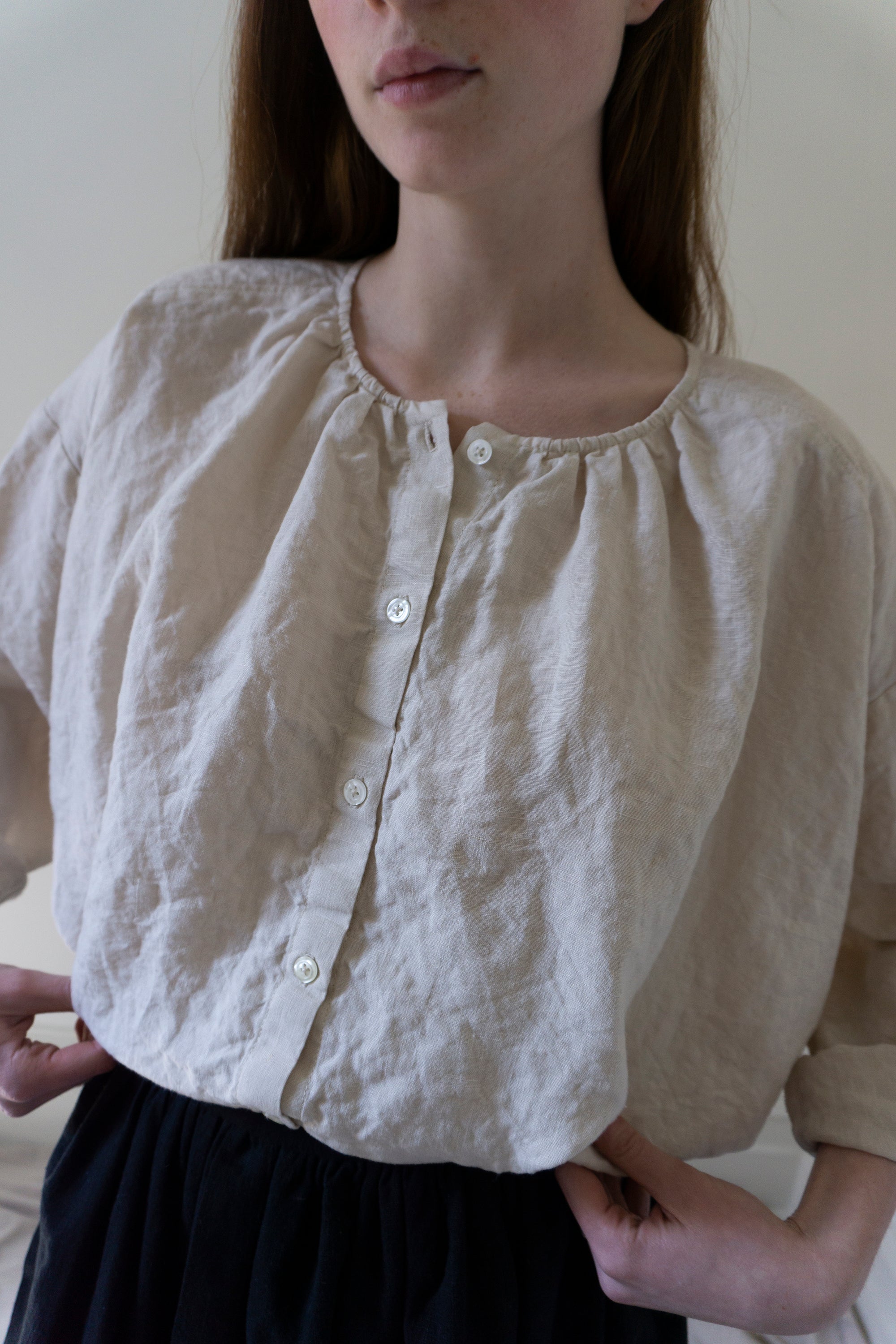 Sycamore Linen Shirt- Salt