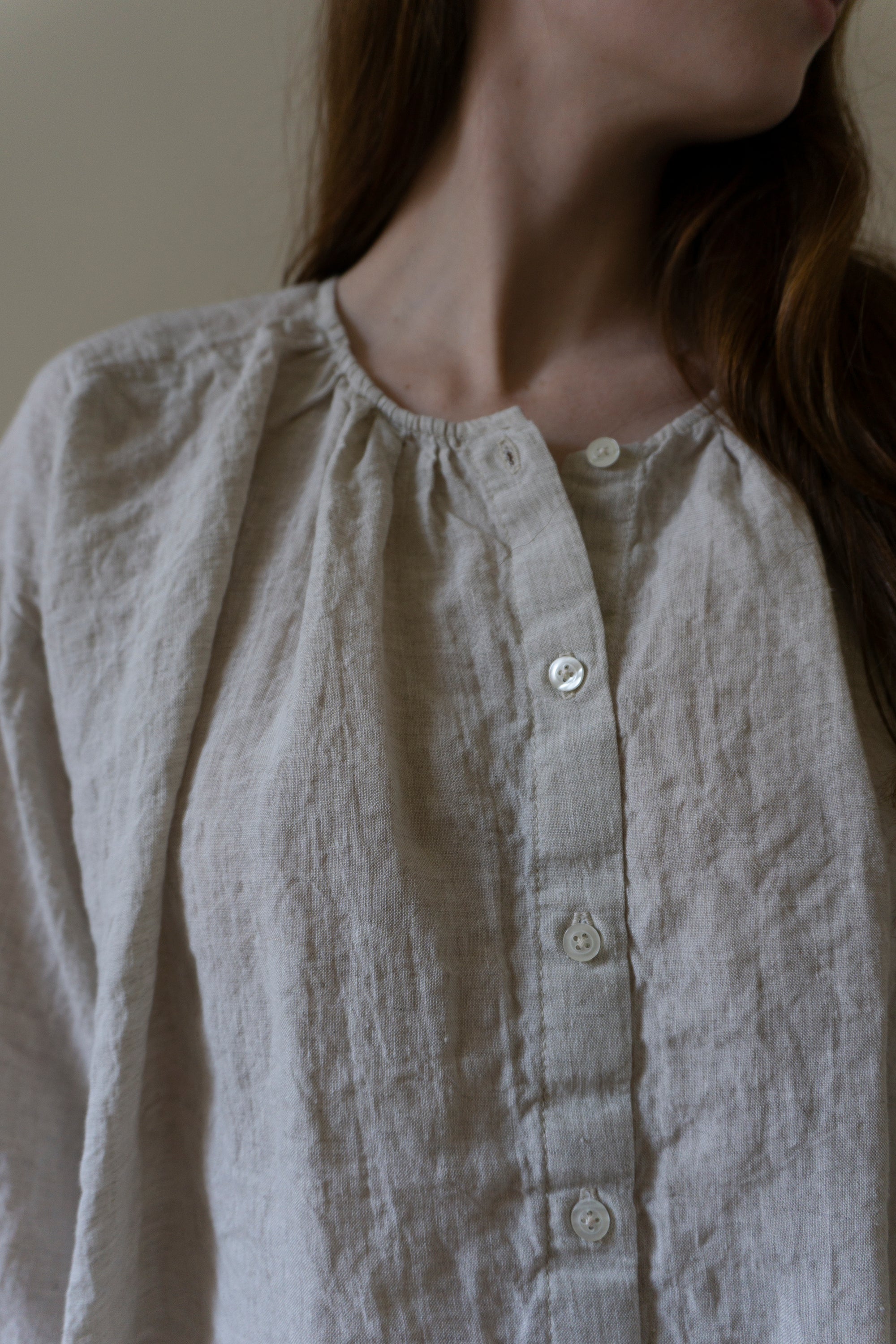 Sycamore Linen Shirt- Ecru