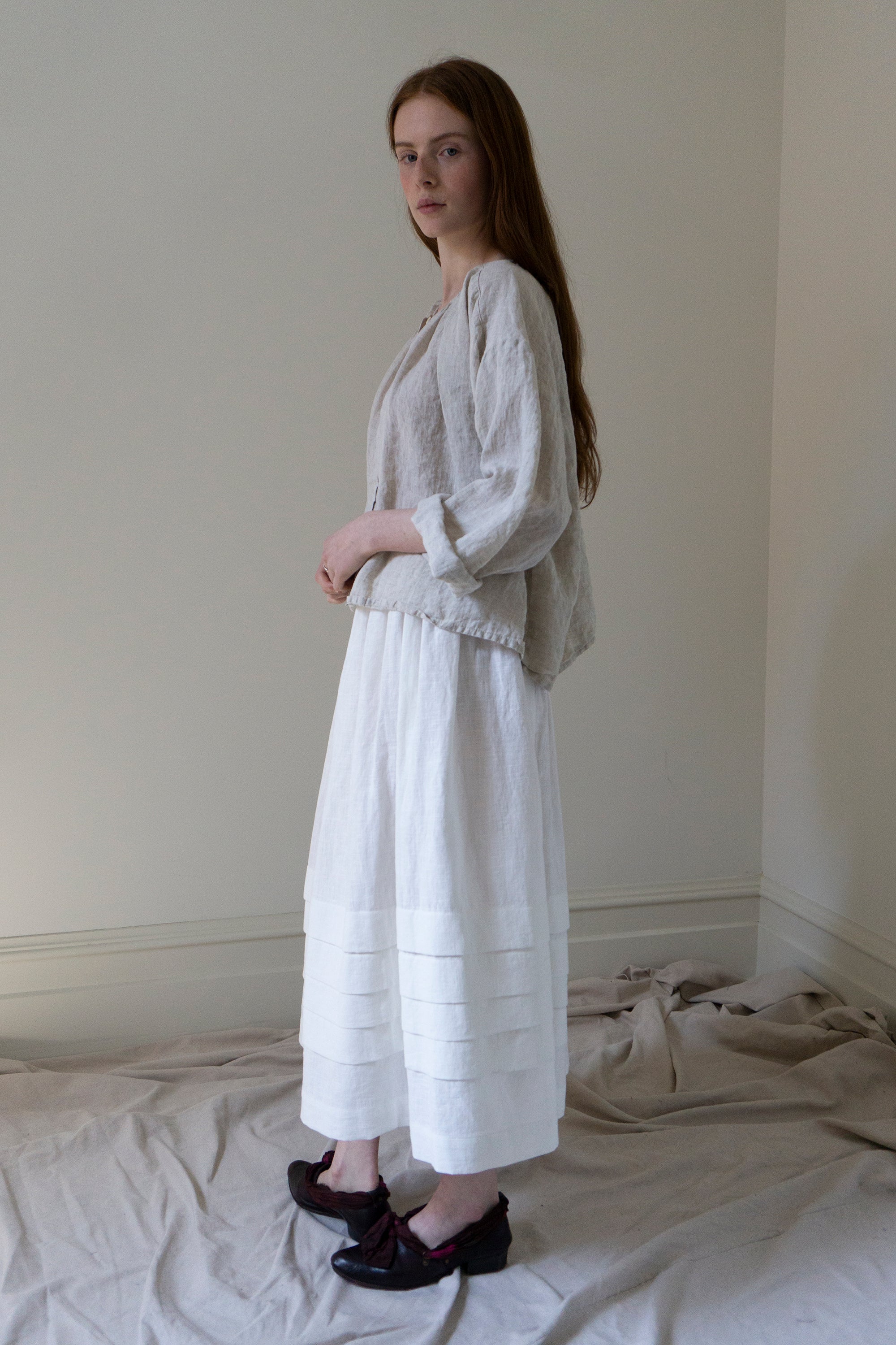 Sycamore Linen Shirt- Ecru