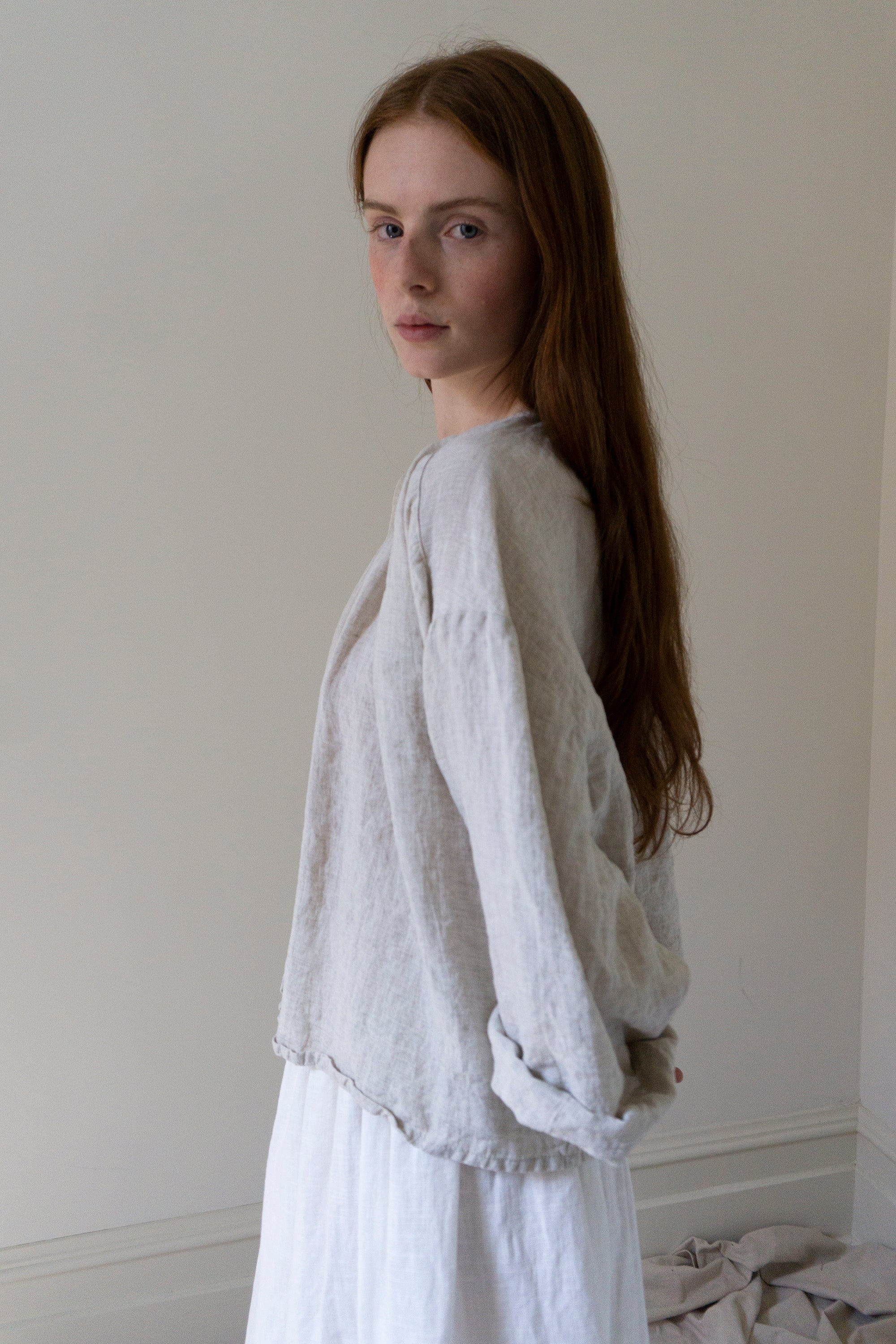 Sycamore Linen Shirt- Ecru