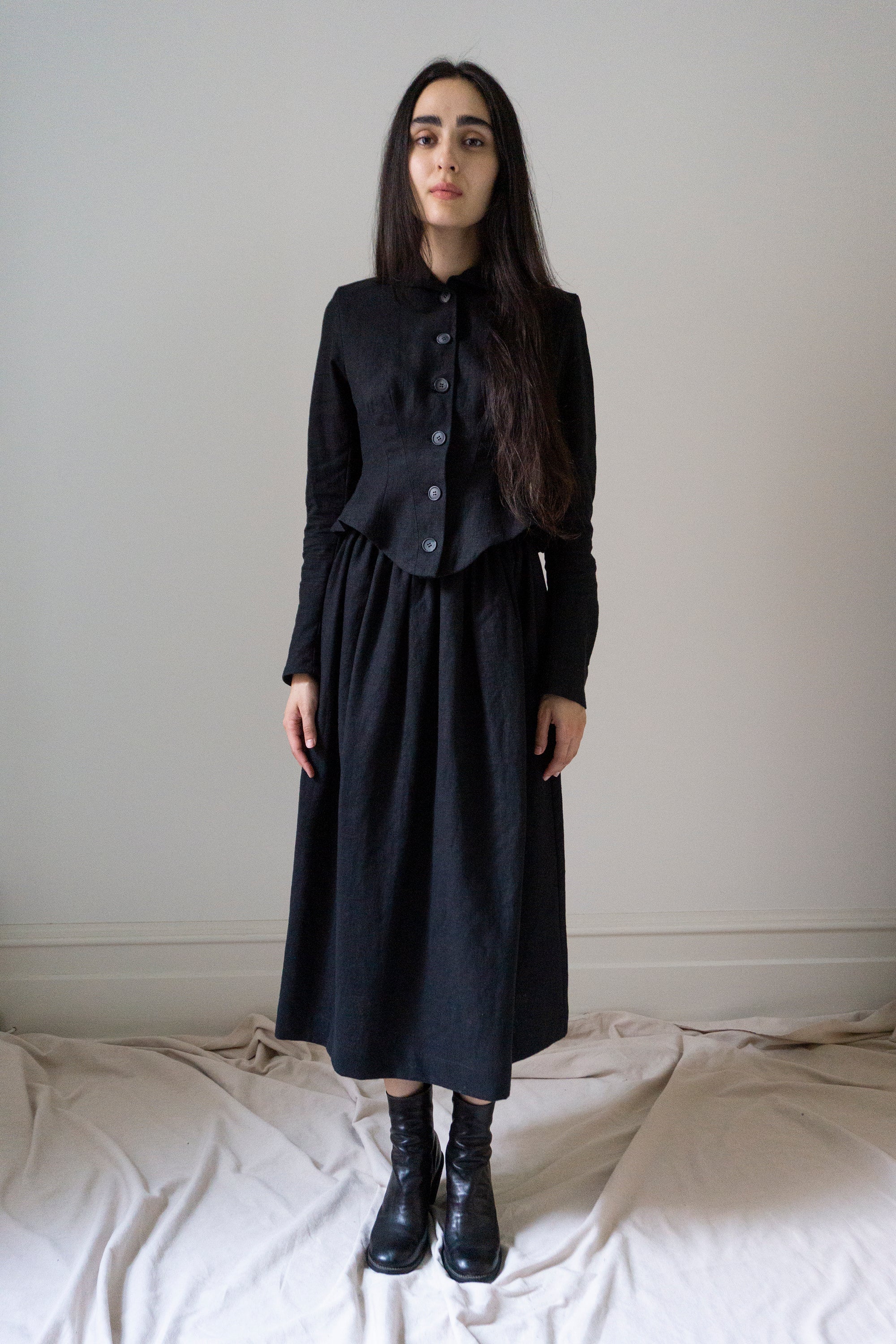 Hawthorne Linen Jacket - Black