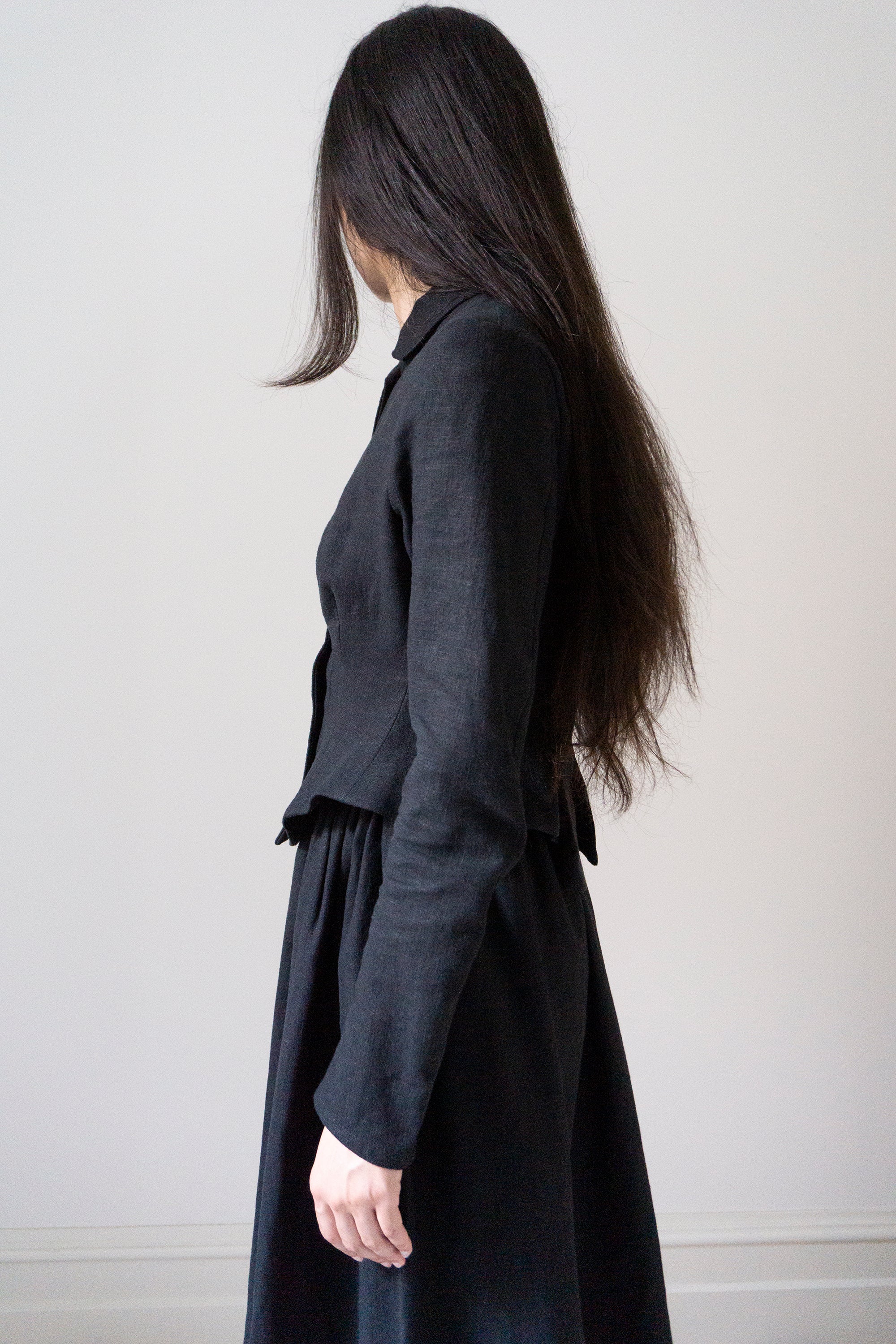 Hawthorne Linen Jacket - Black