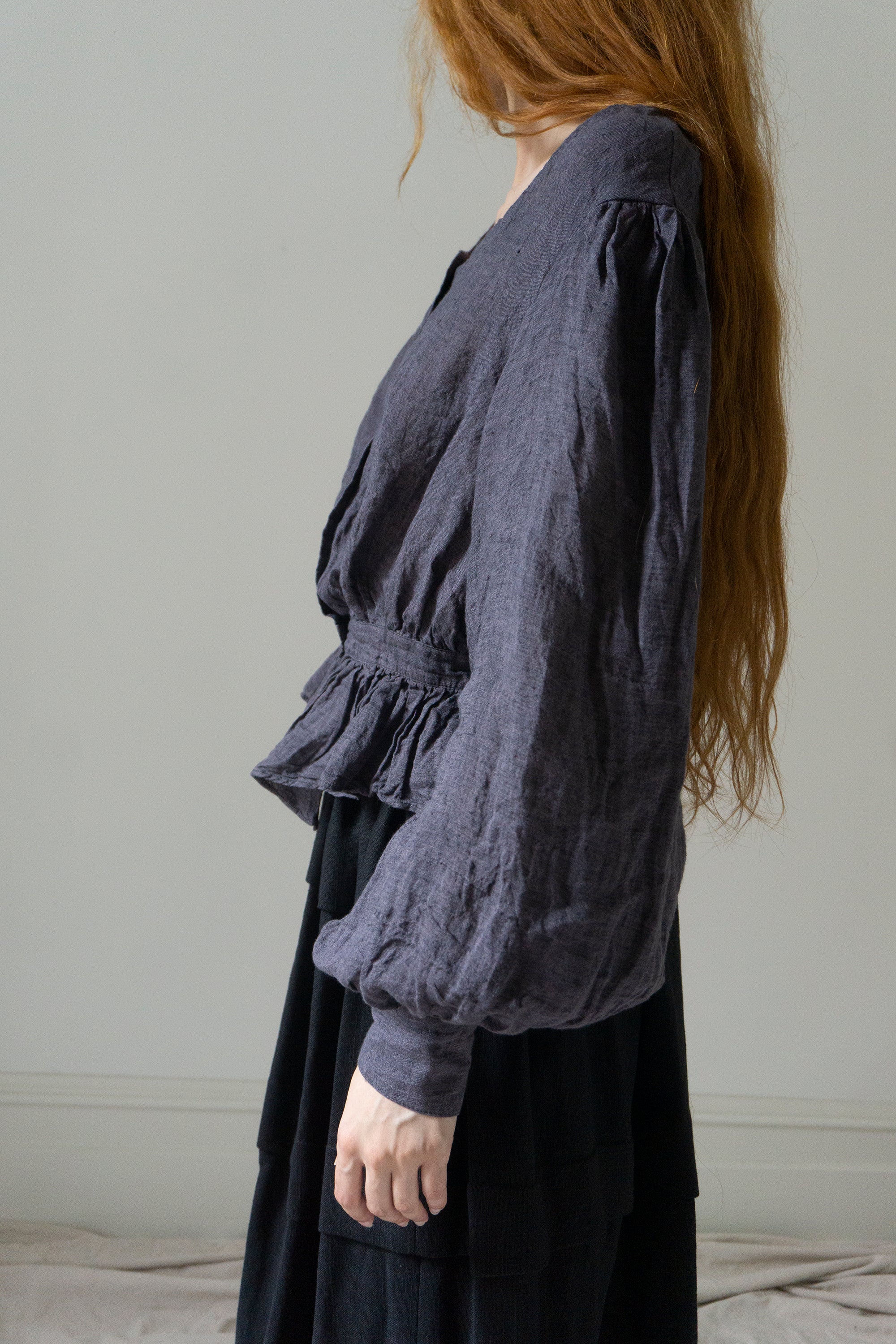 Celeste Linen Blouse - Sloe