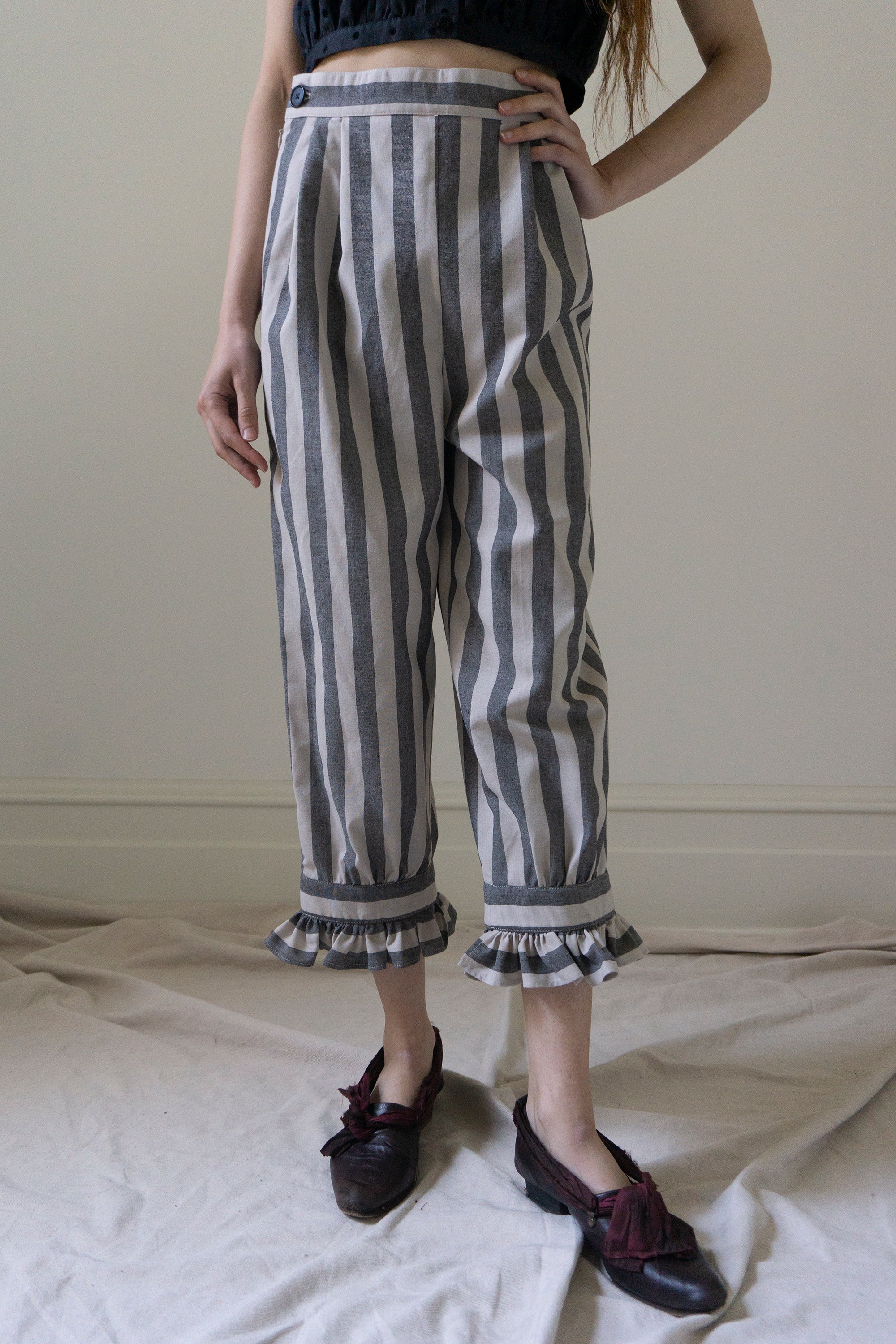 Ceres Linen Bloomers - Stripe