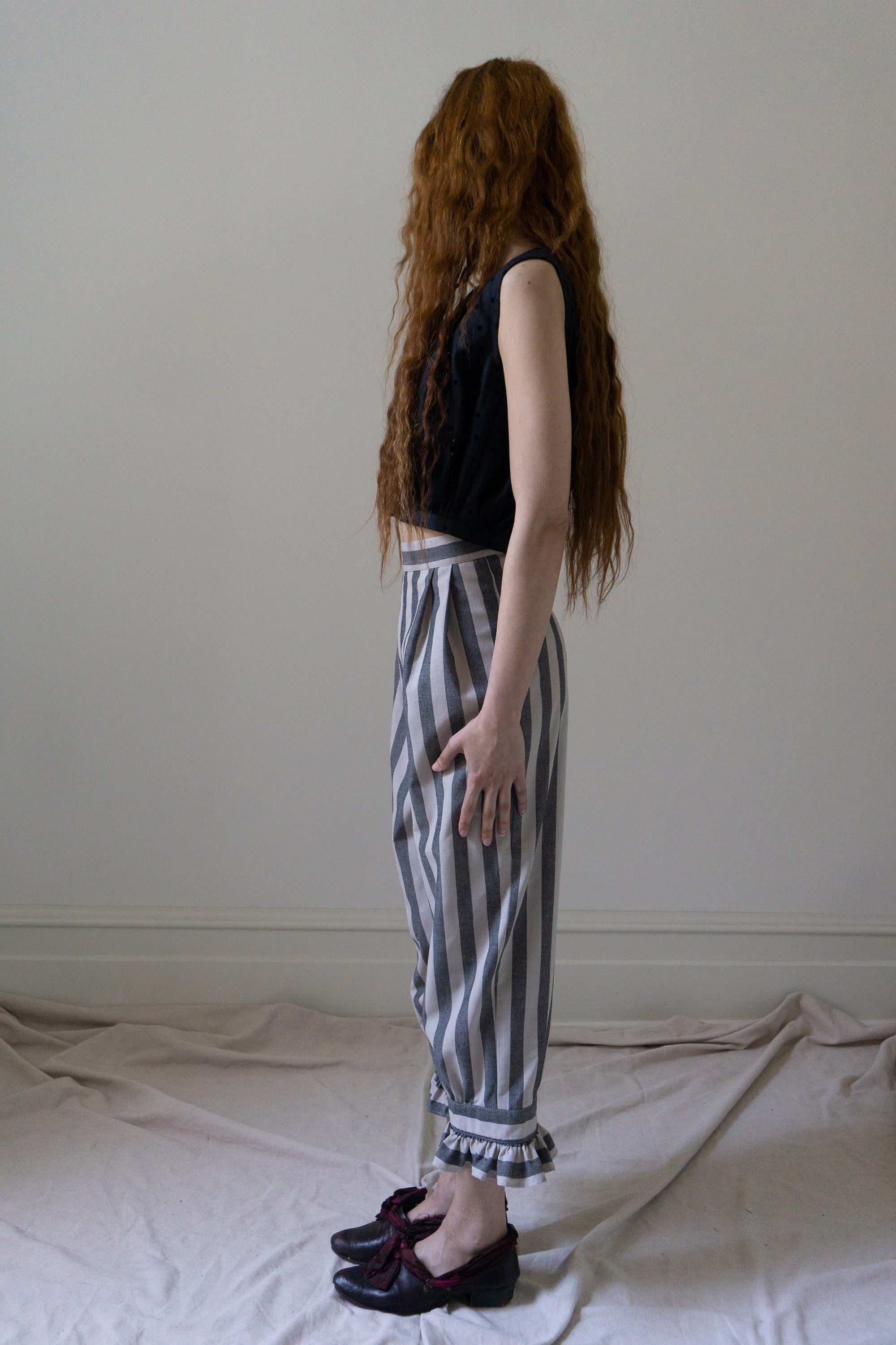 Ceres Linen Bloomers - Stripe