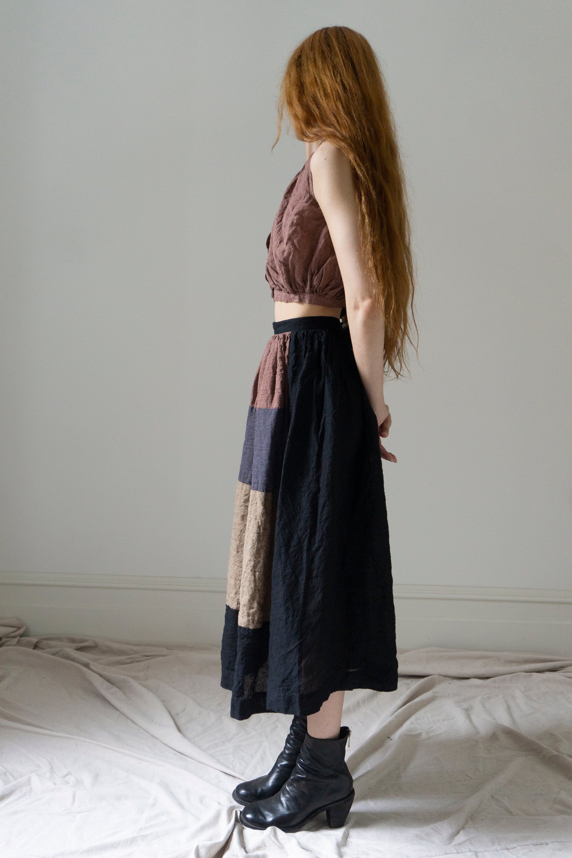 Viola Linen Top - Rose