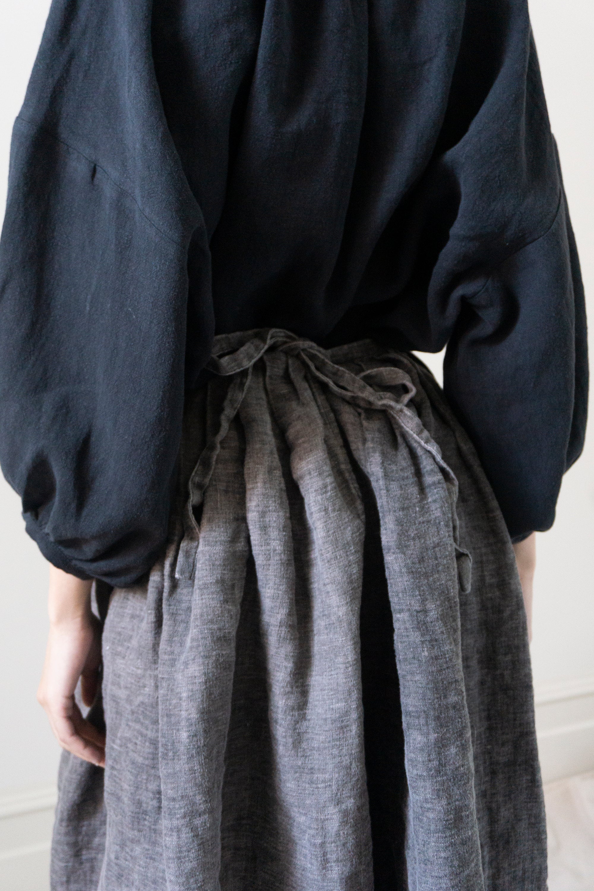 Elleri Apron Skirt - Hand Dyed Linen