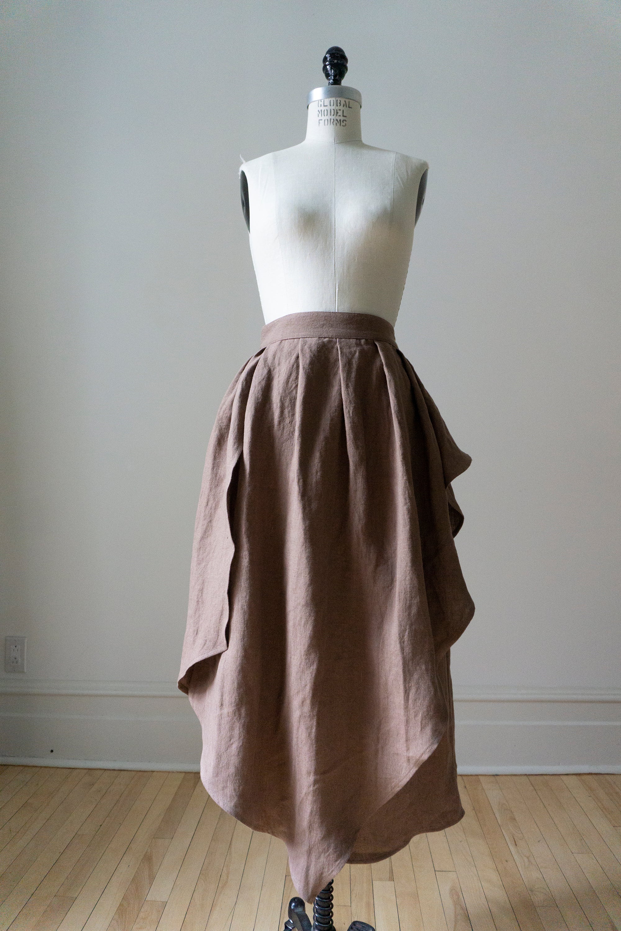 Fenna Linen Skirt- Bramble (SIZE S,L)