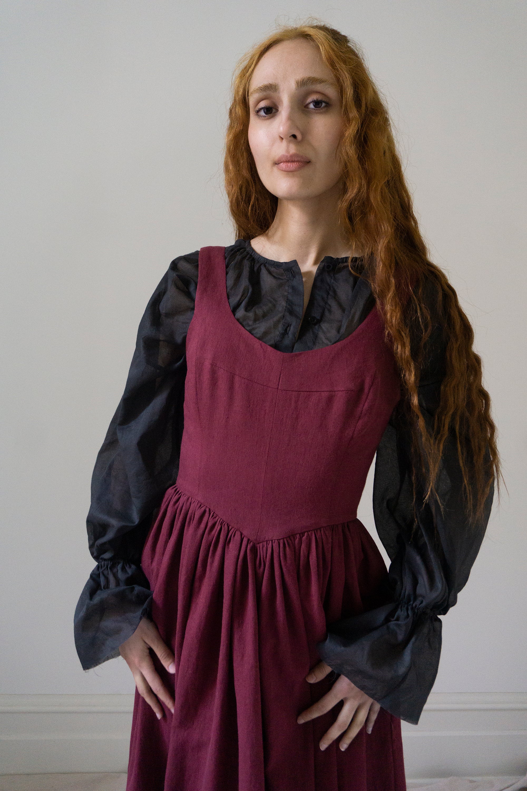 Lowena Blouse - Black Voile